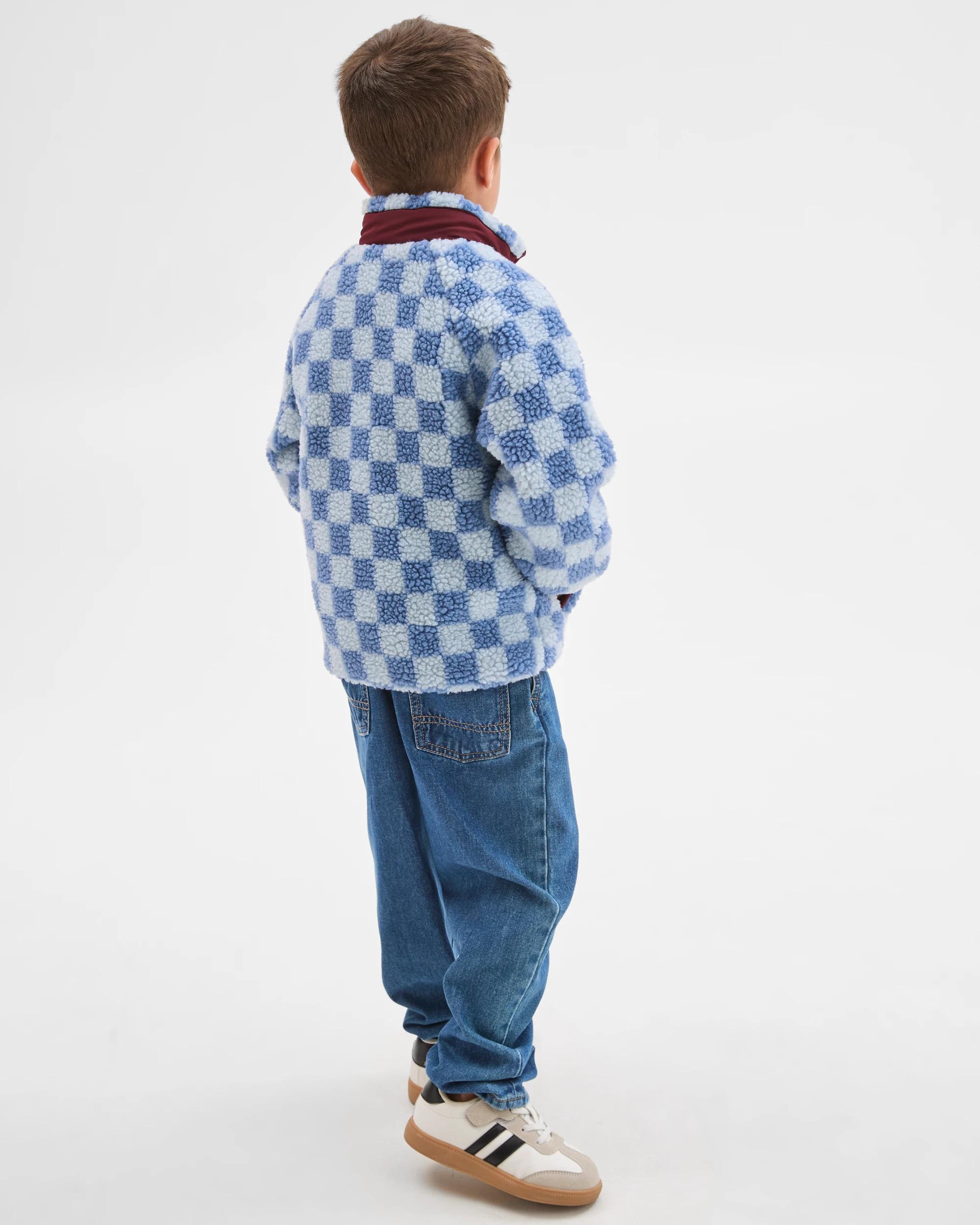 5 Target Kids Teddy Fleece Zip Through Jumper BLUE, 5 of 7