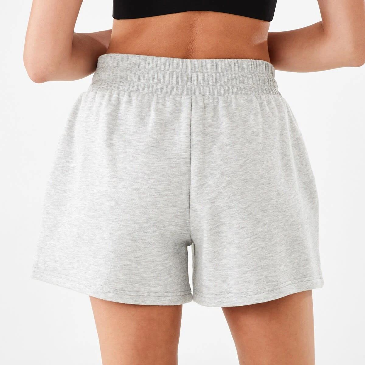 3 Active Womens Fleece Shorts Grey Marle, 3 of 6