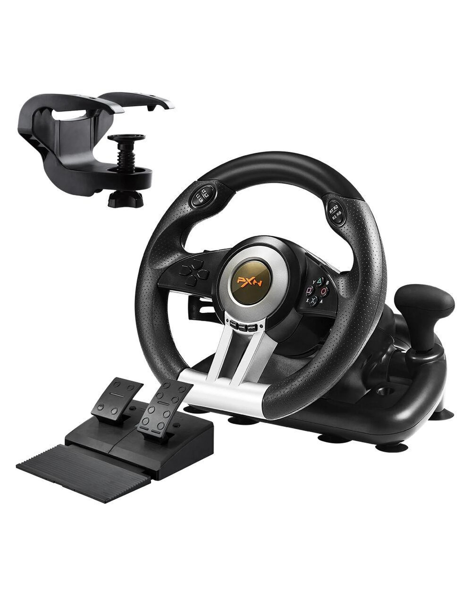 5 PXN V3 Pro Racing Wheel Switch 1 2 PC PS4 Xbox One Series X S Vibrate Pedals Clamp 180 Degree Rotate, 5 of 10