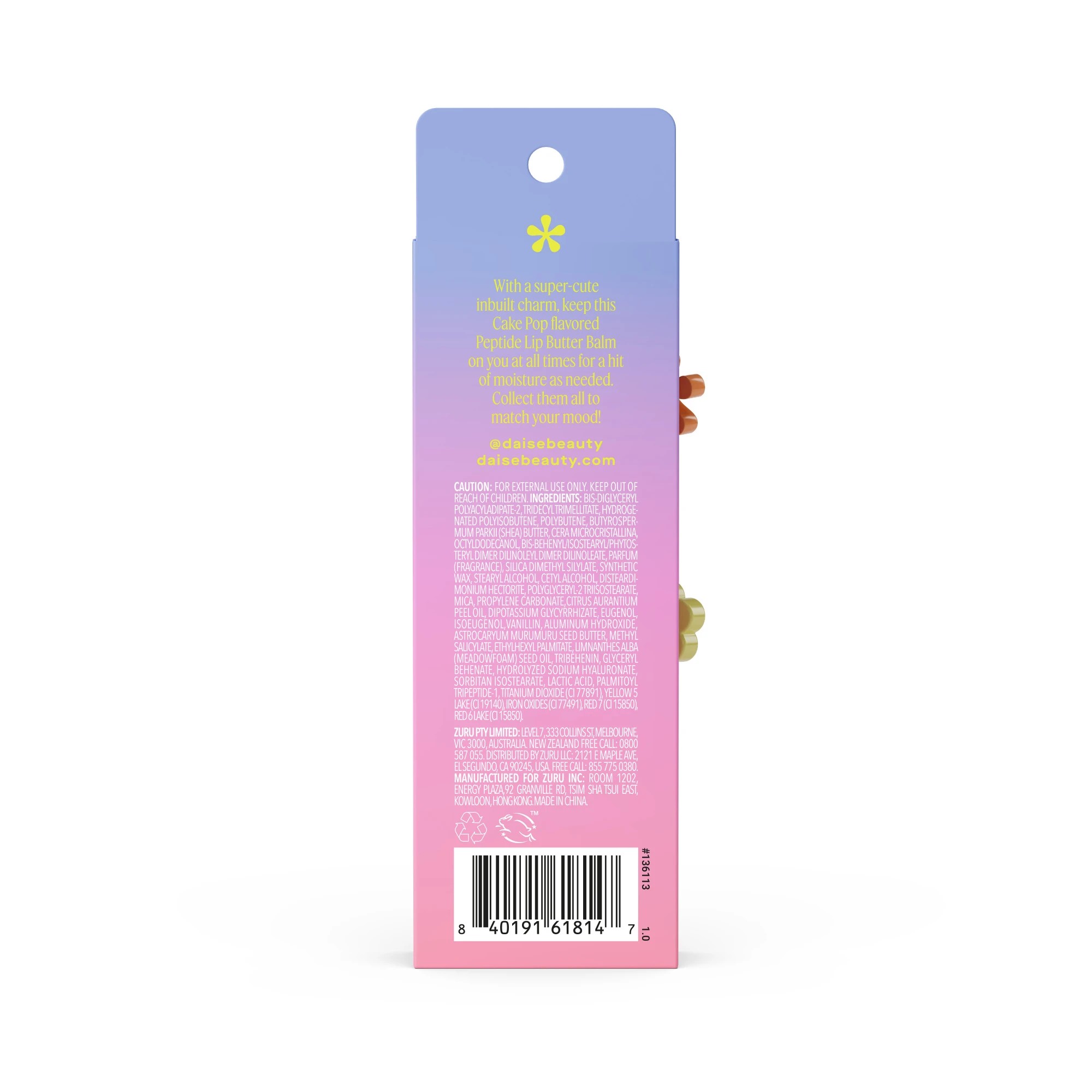 2 DAISE Peptide Lip Butter Balm 15ml - Cake Pop, 2 of 10