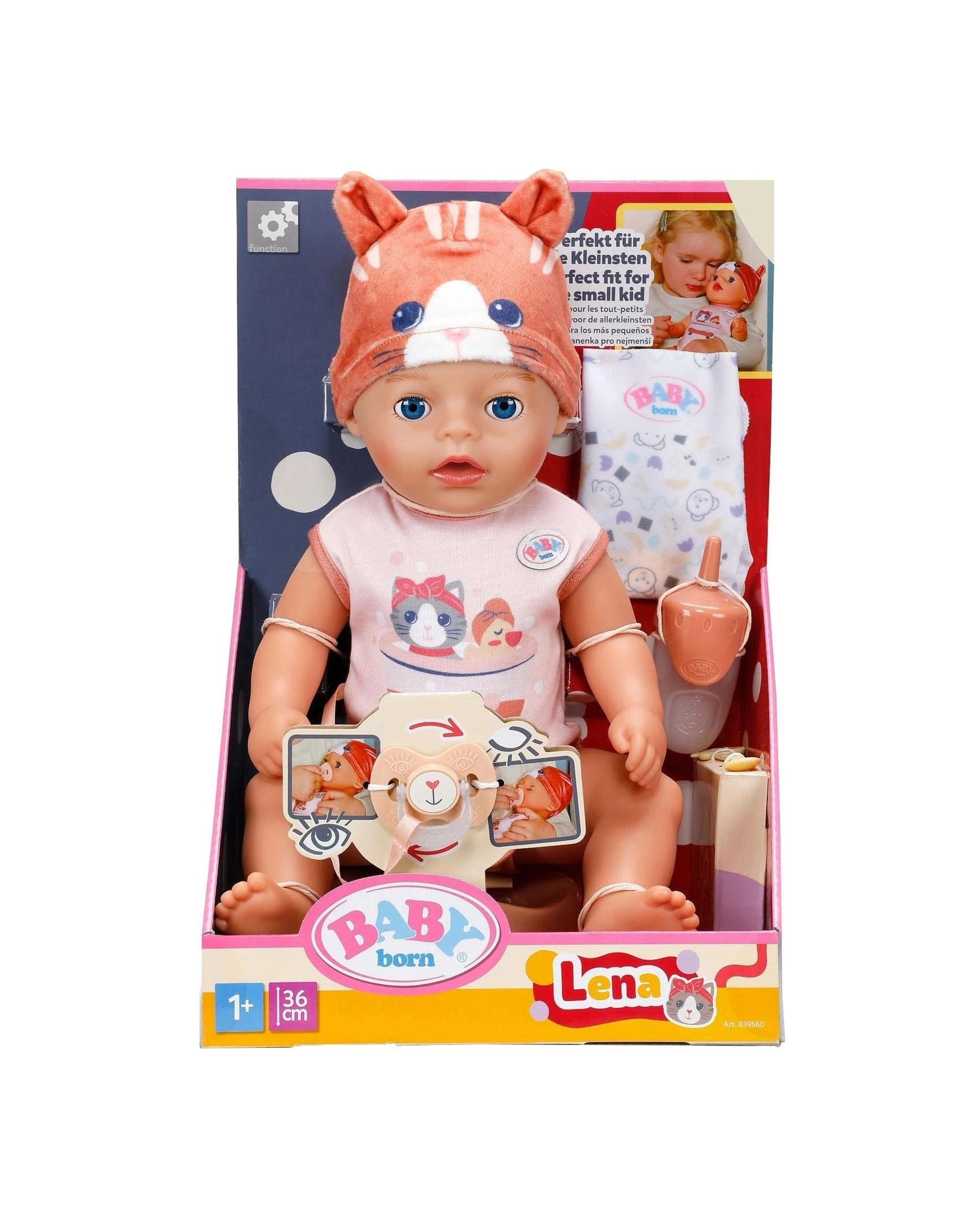 2 Baby Born Lena Cat 36cm Doll, 2 of 7