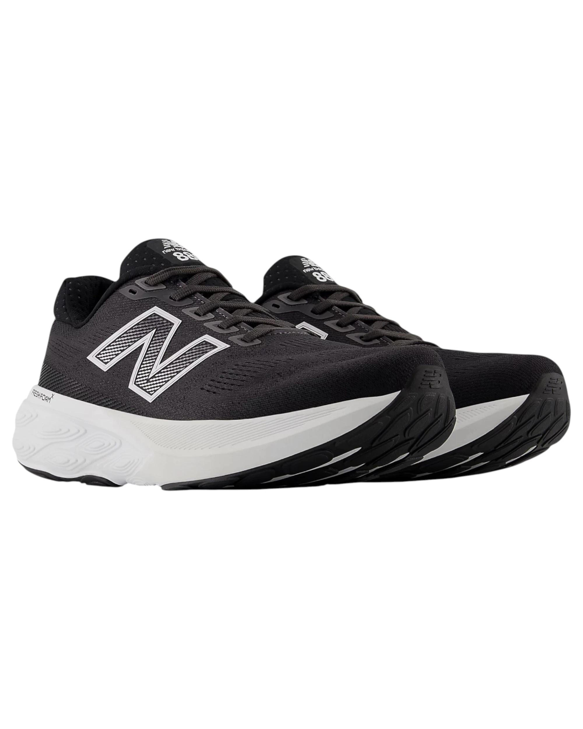 4 New Balance Mens Fresh Foam X 880v15 Black/ White Athletic Shoes BLACK/WHITE, 4 of 6