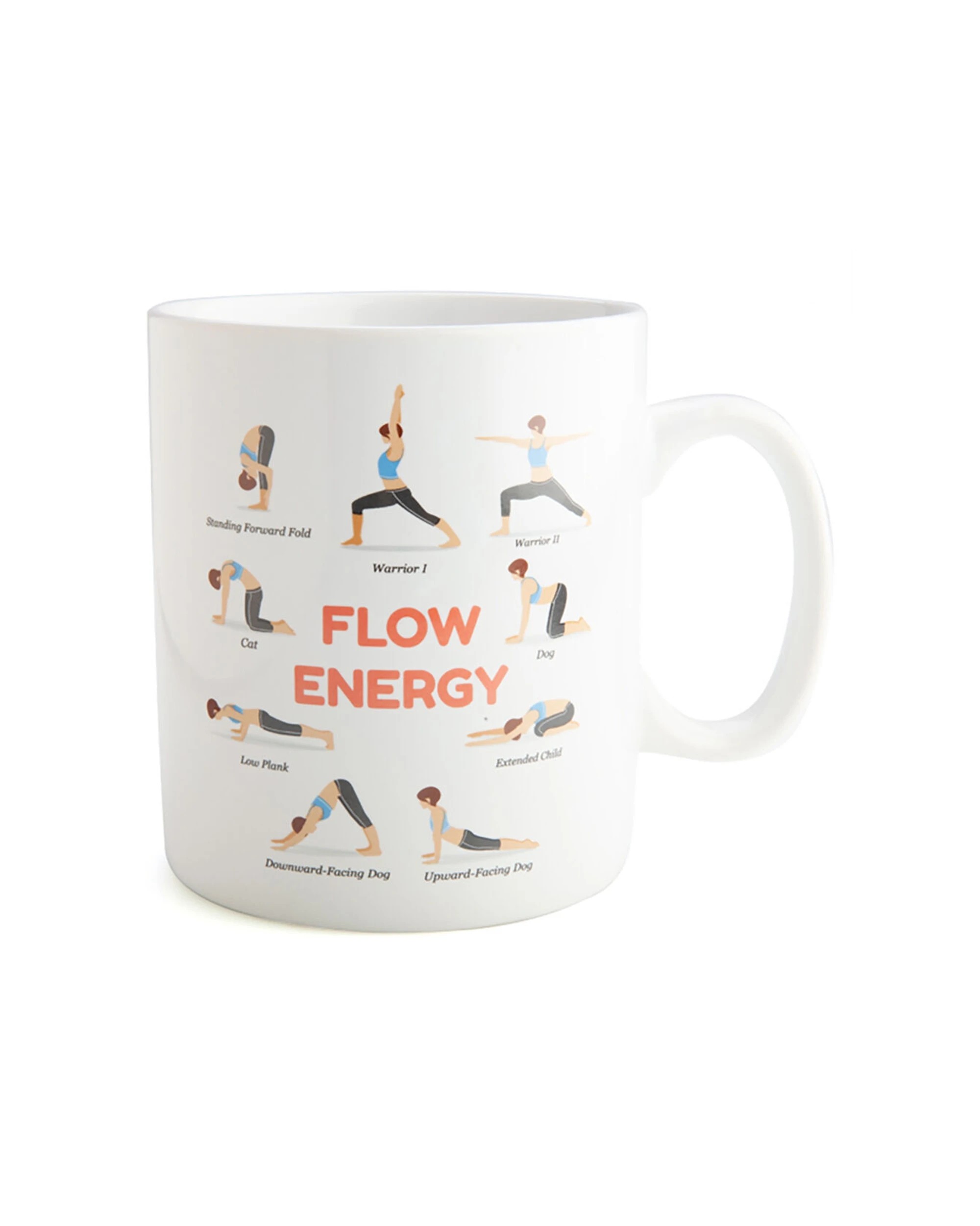 1 MDI Giant Mug Yoga Oversized Ceramic Novelty Mug - White, 1 of 5