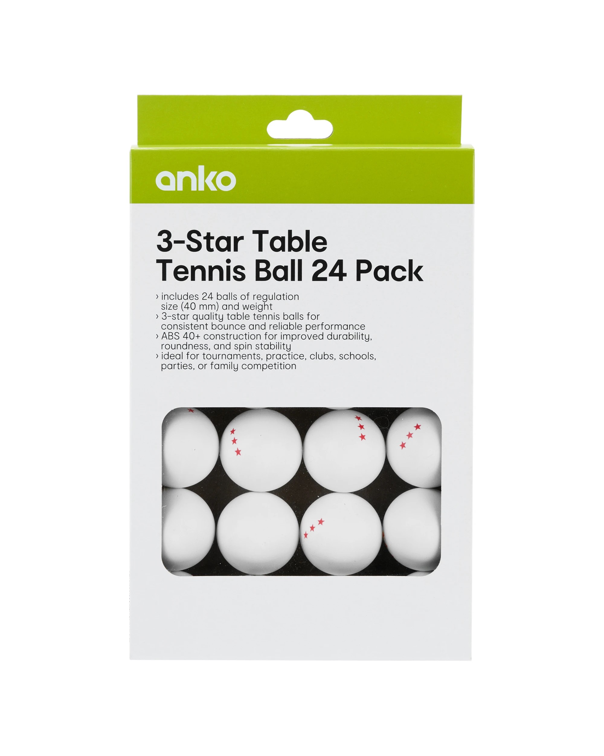 1 24 Pack Match Table Tennis Balls, 1 of 3