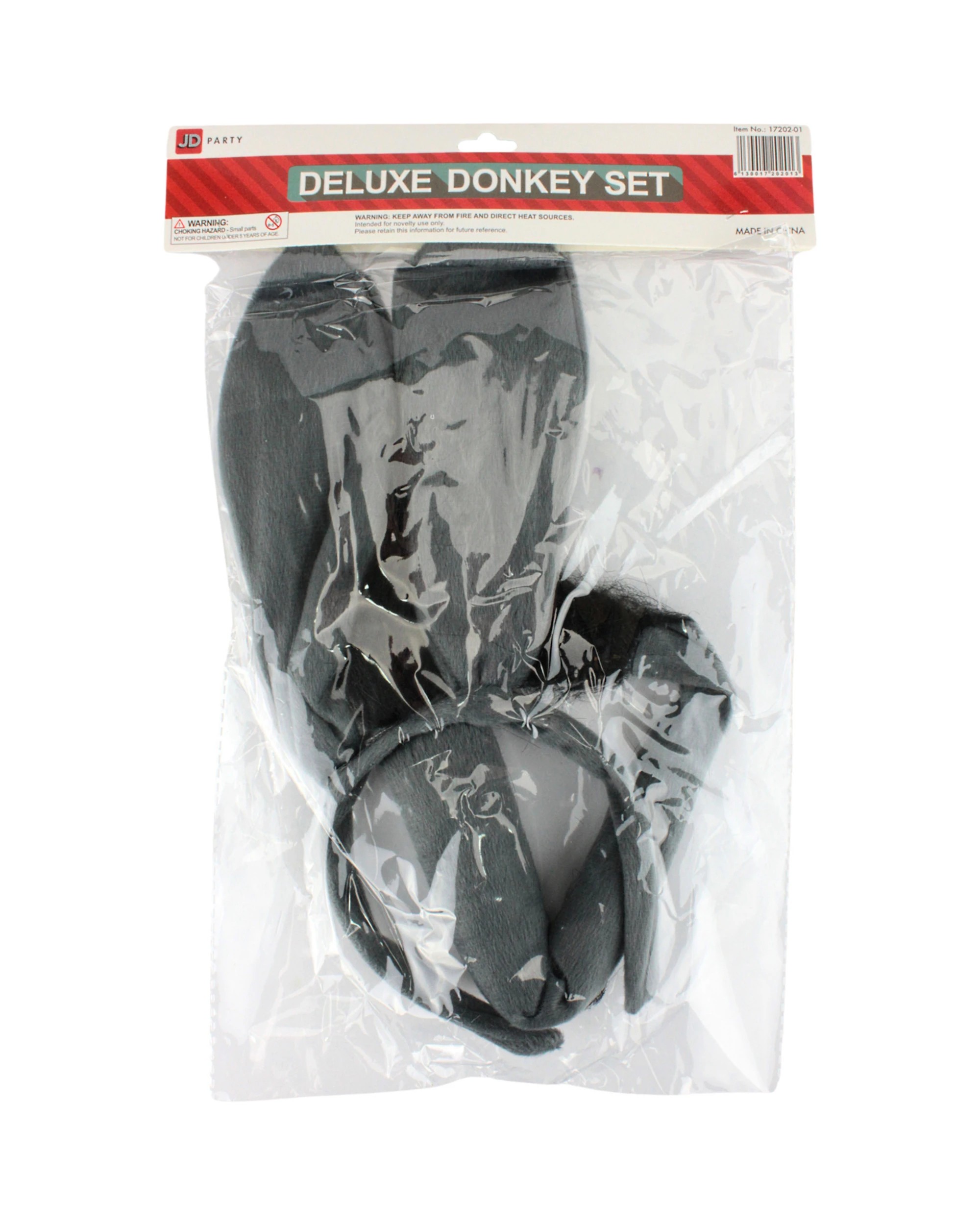 3 Partyrama Donkey Ears and Tail Costume Set - One Size, 3 of 3