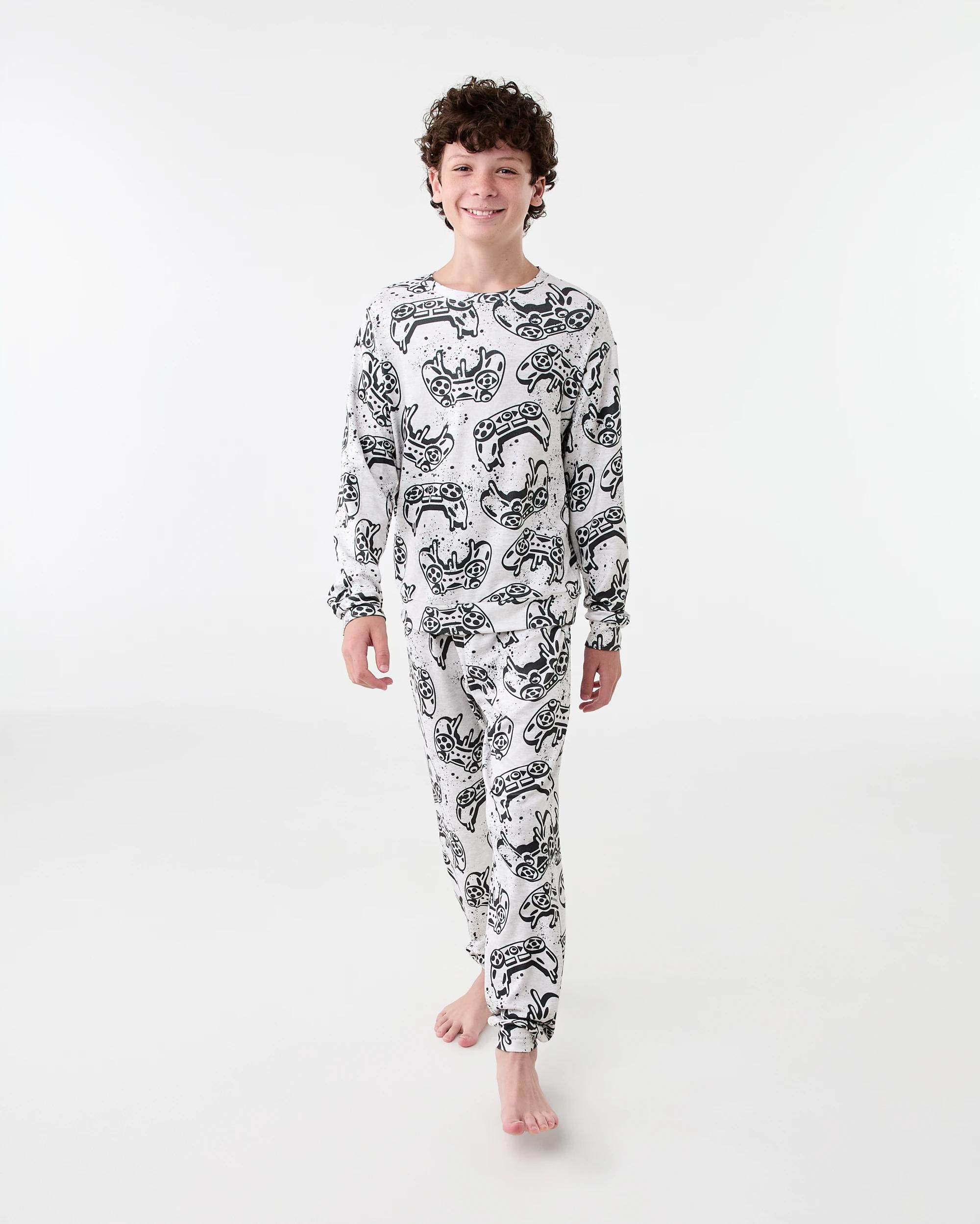 1 Hacci Pyjama Set Gry Game, 1 of 6