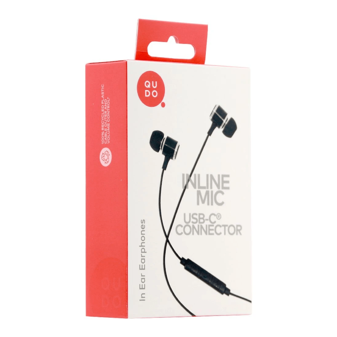 4 Qudo USB-C Earphones Black, 4 of 5