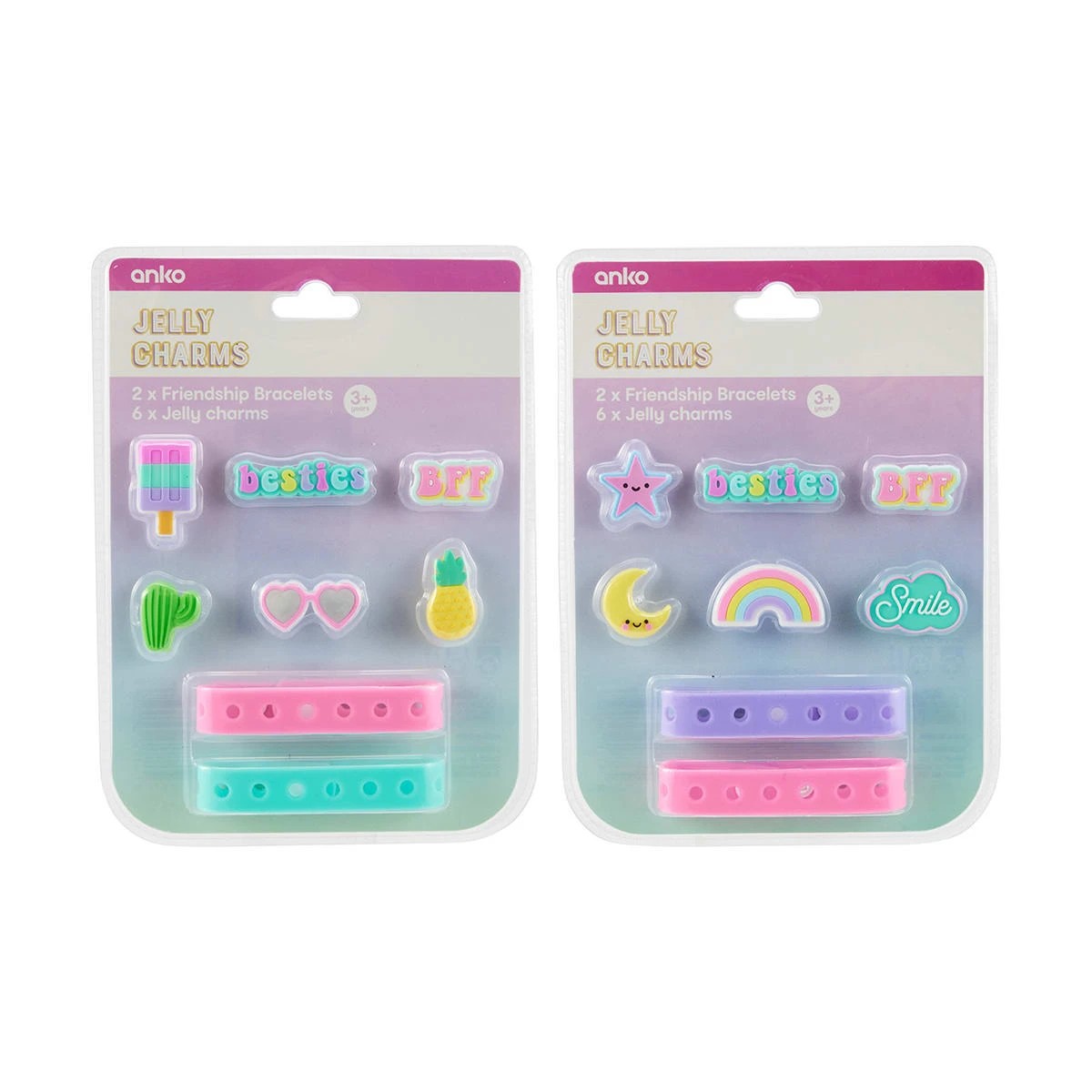 1 2 Pack Bracelet and Jelly Charms Set - Assorted, 1 of 9