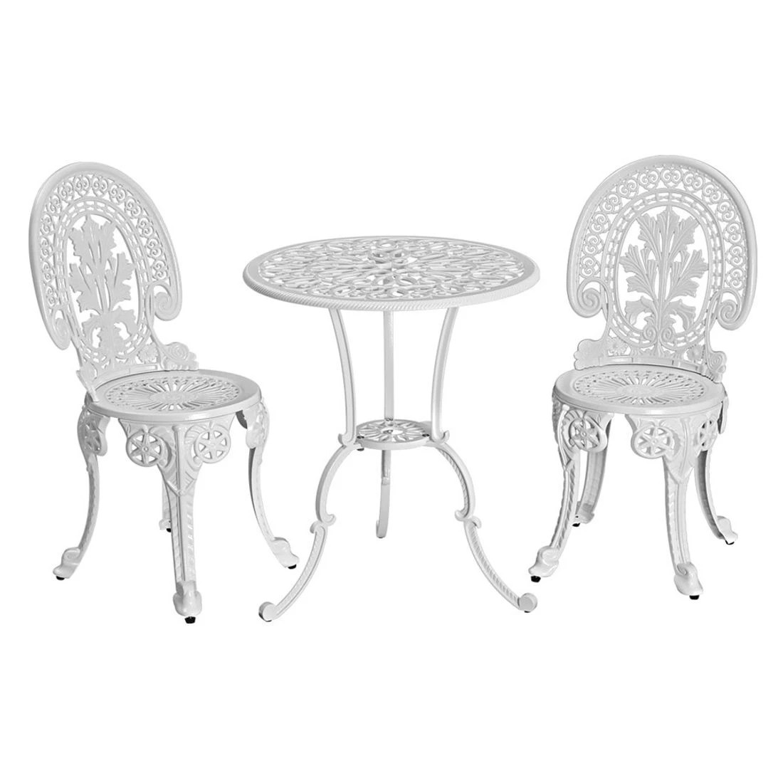4 Gardeon 3PC Patio Furniture - White, 4 of 7