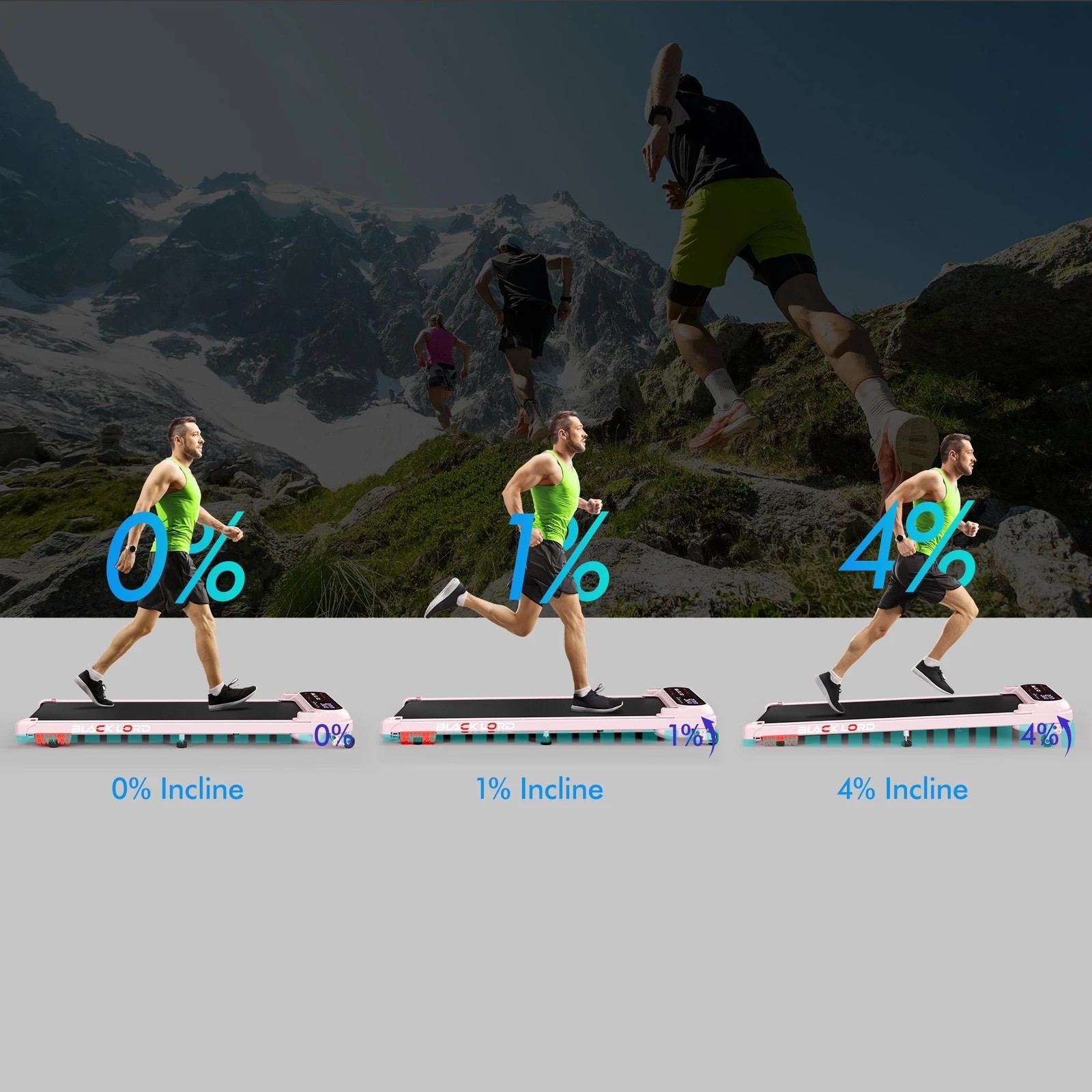 6 Black Lord Treadmill Walking Pad Incline Shock Absorbers 390mm - Pink, 6 of 10