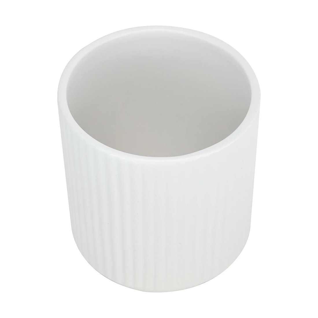 4 White Linear Pot Small, 4 of 6