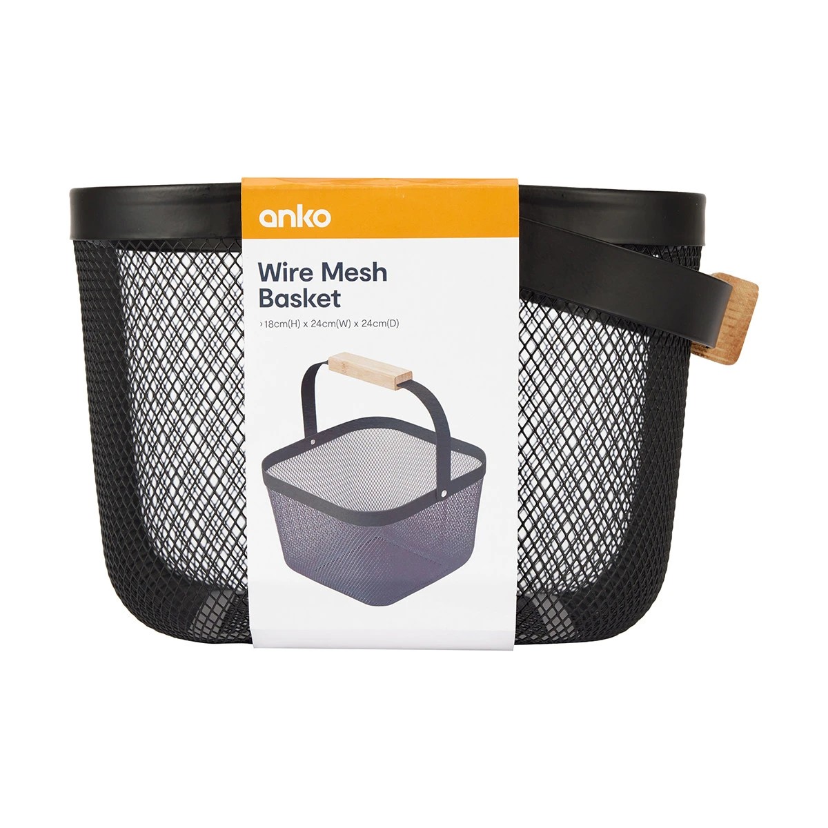 7 Wire Mesh Basket - Black, 7 of 9