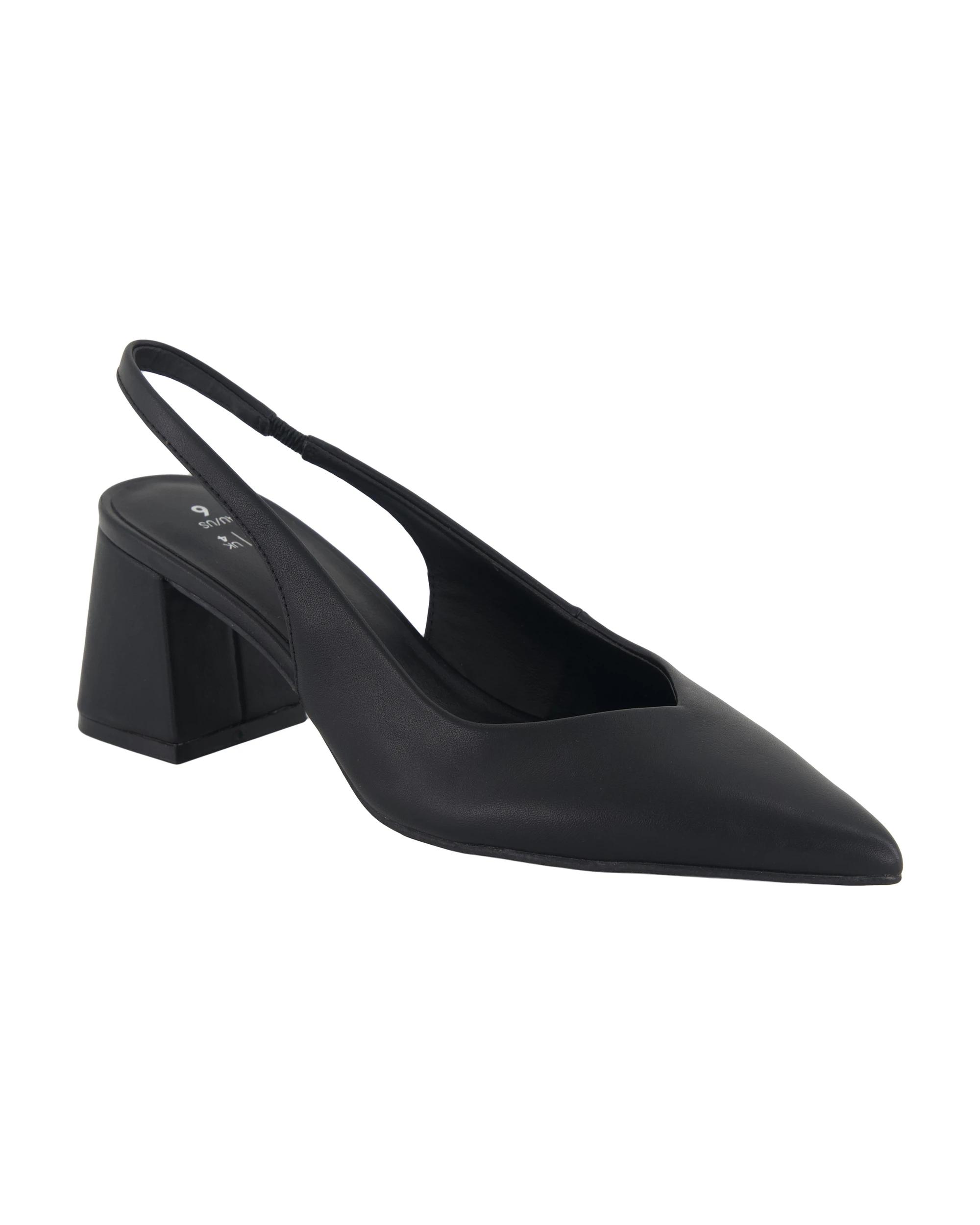 2 Slingback Block Heels Black, 2 of 5
