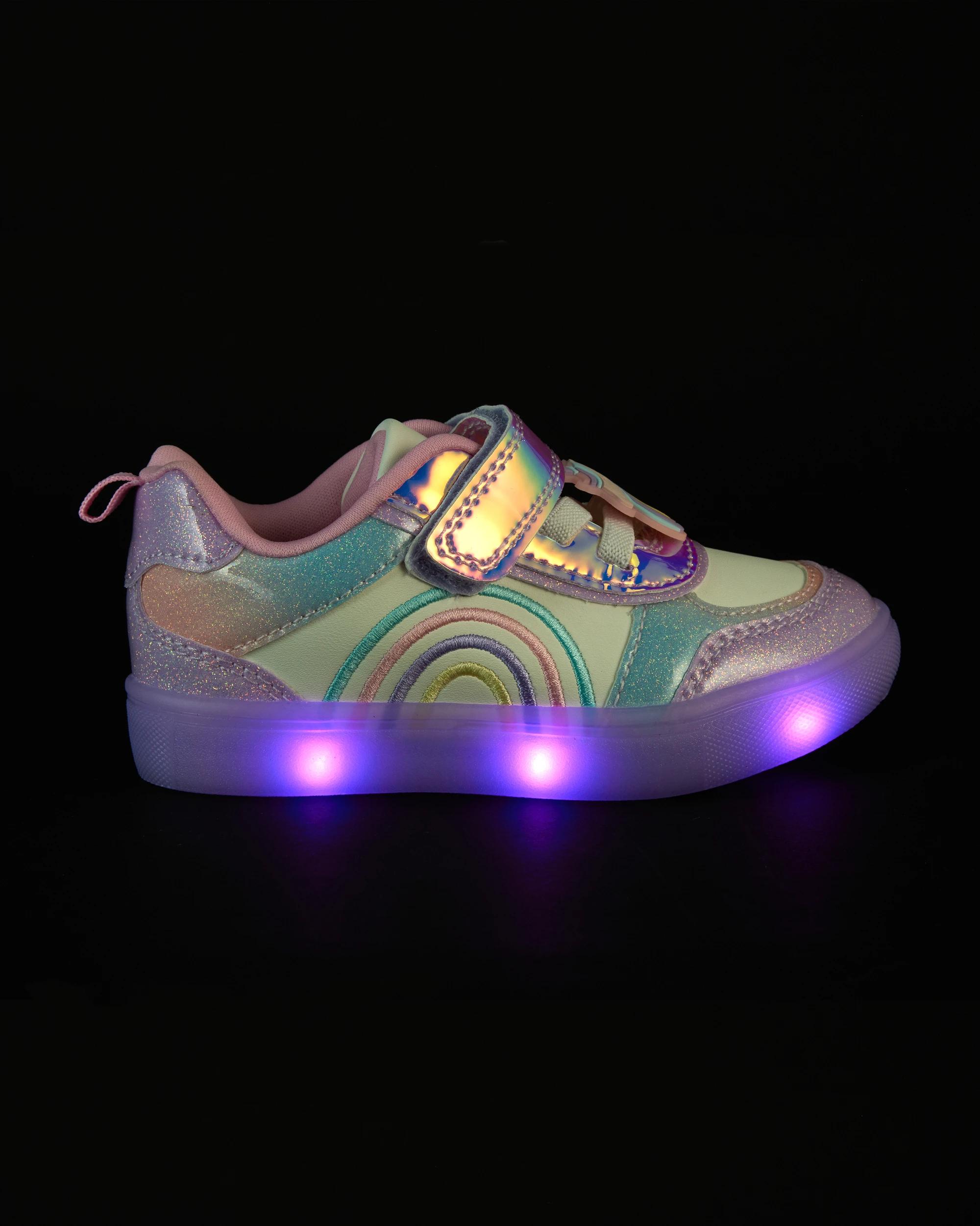 2 Junior Light Up Casual Sneakers Rbwunicorn, 2 of 6