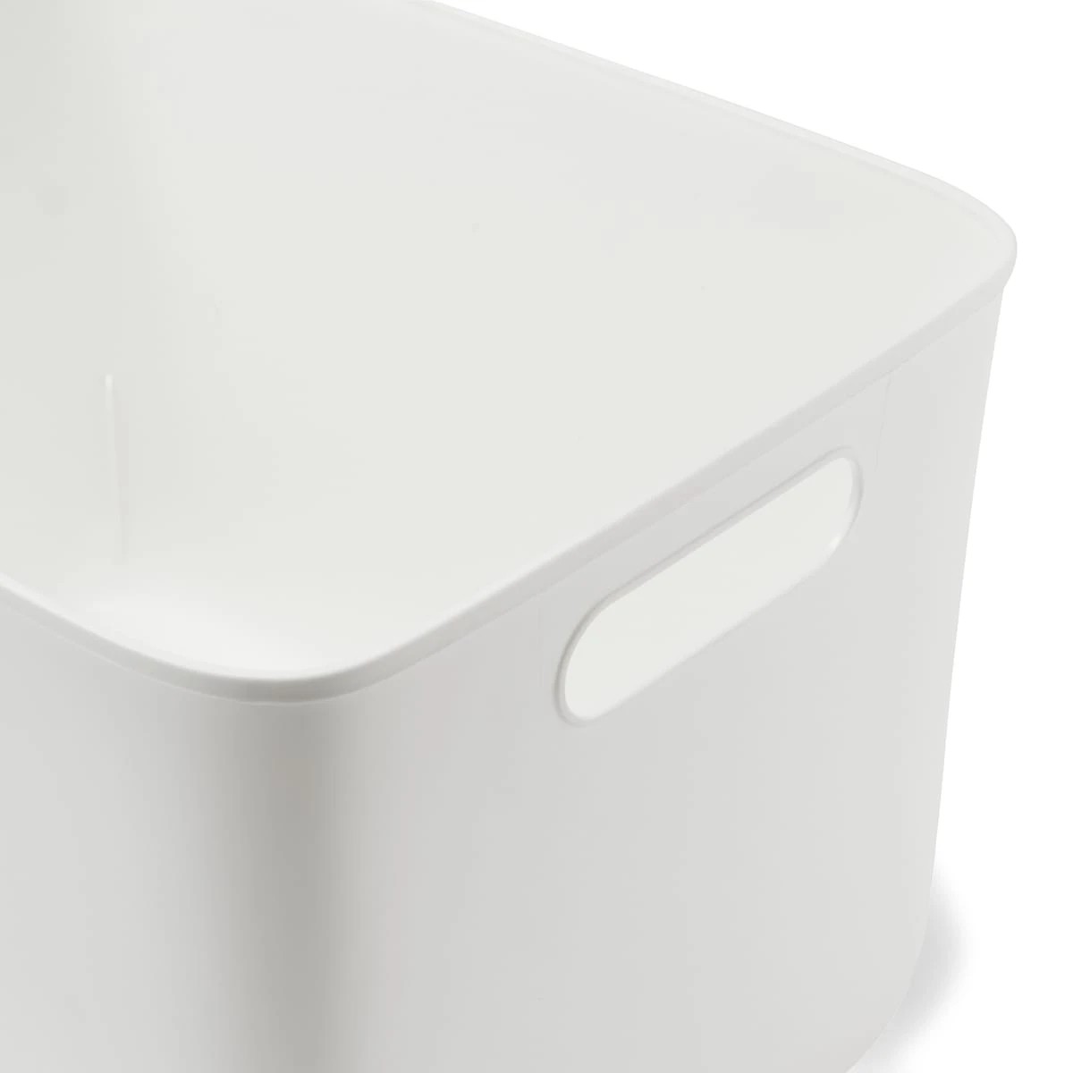 8 Storage Tub with Handle - Large, White, 8 of 10