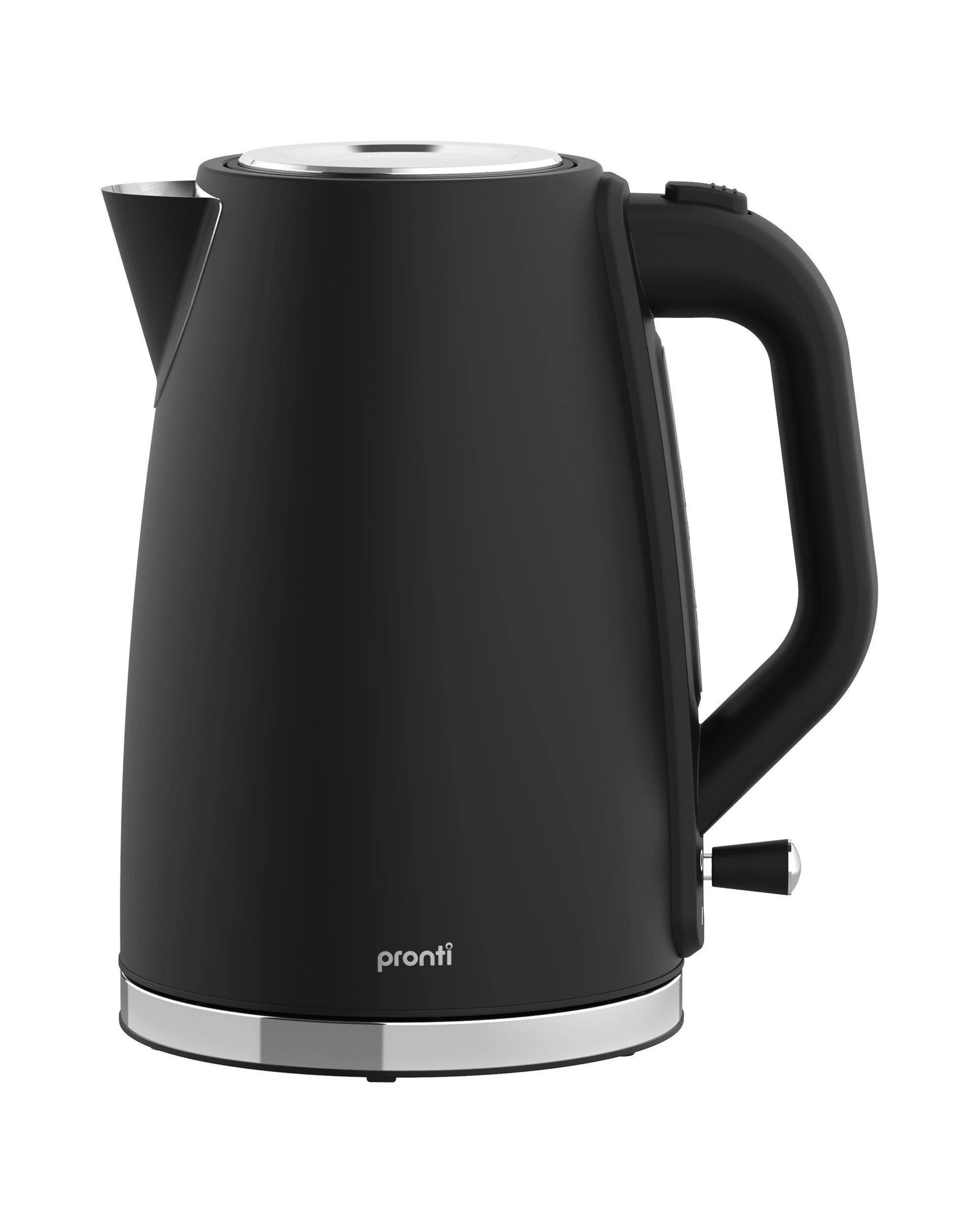 3 Pronti Silver Noir Collection 4 Slice Toaster and Kettle Bundle, 3 of 8