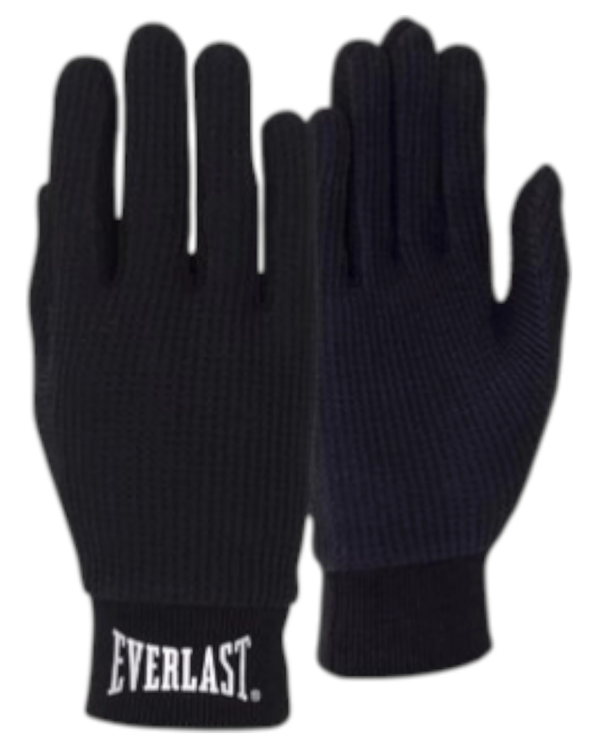 1 Everlast Black Cotton Gloves Liners Training Boxing Gym L/XL - Black, 1 of 4