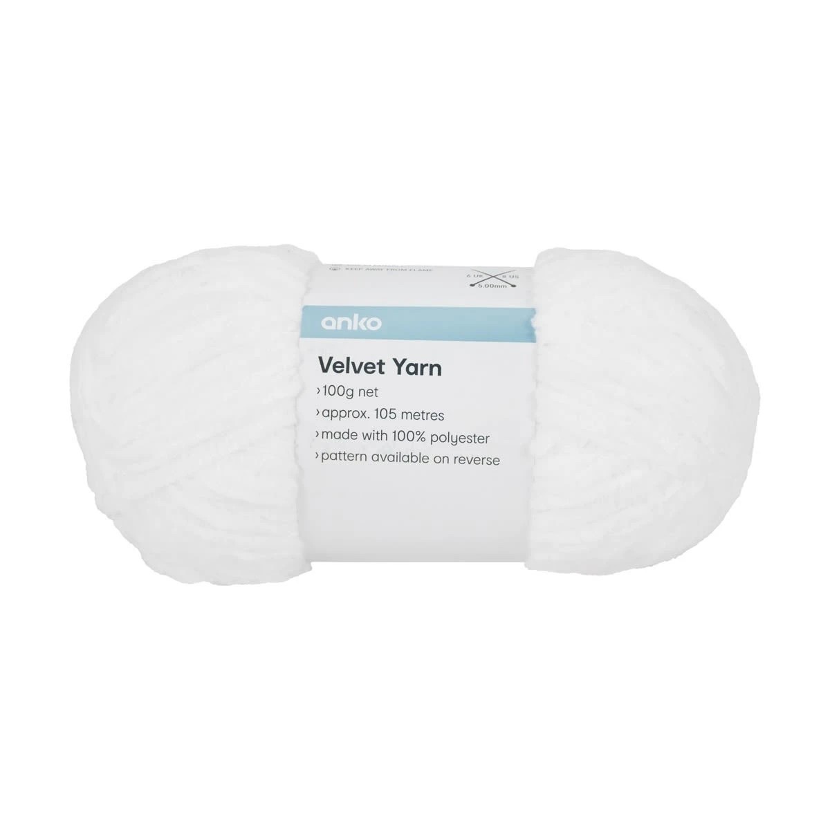 1 Velvet Yarn - White, 1 of 3