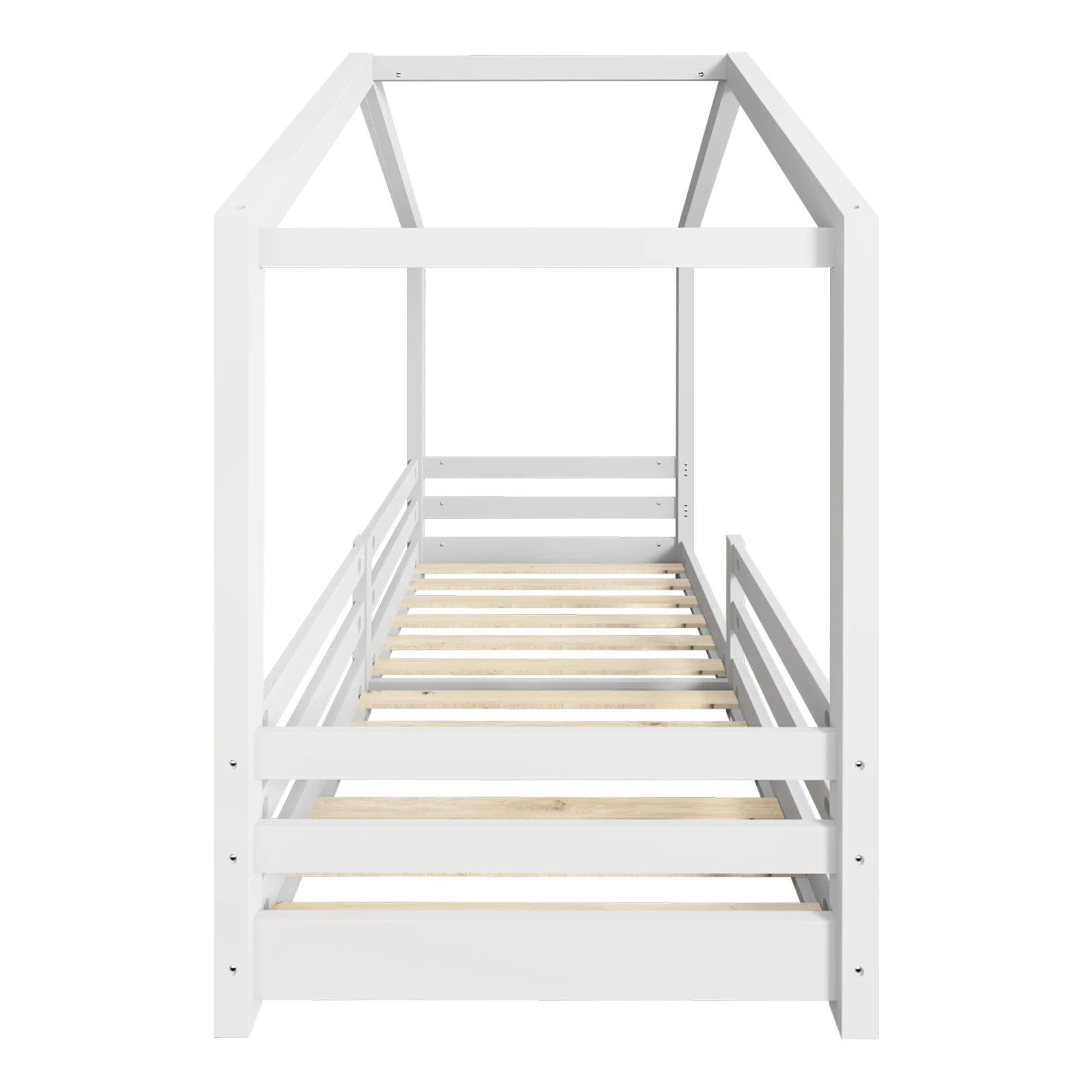 2 Ausway Single Size Bed Frame Wooden For Bedroom, 2 of 4