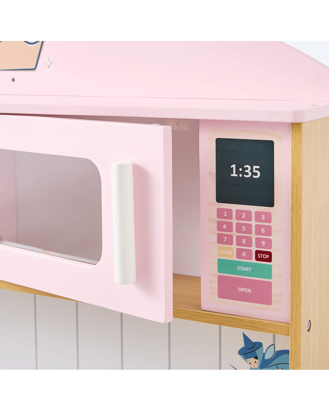 7 Disney Princess Wooden Kitchen with Light and Sound Stove Toy, 7 of 10