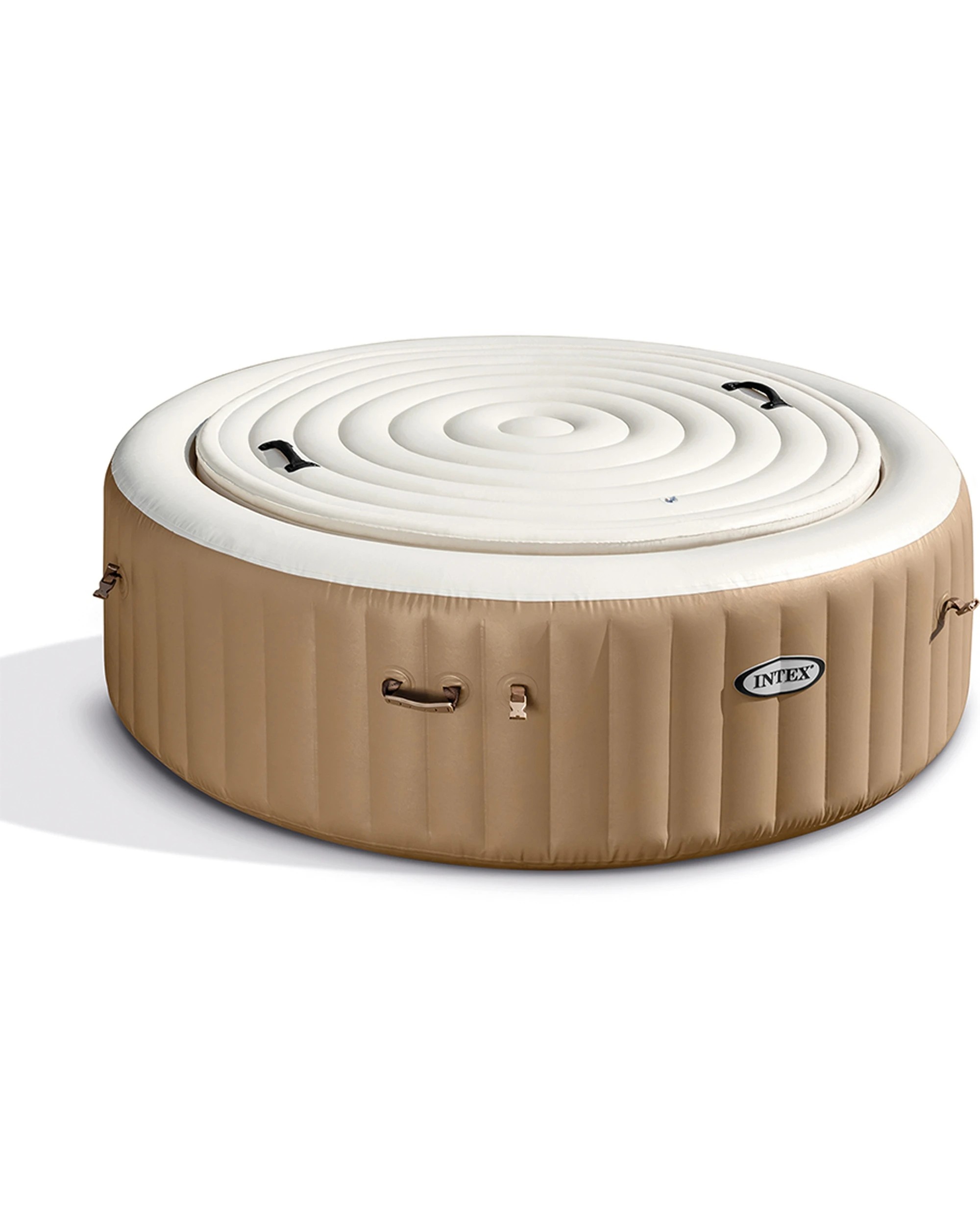 2 Intex Energy Efficient Cover For Inflatable Outdoor Spa - Beige, 2 of 7