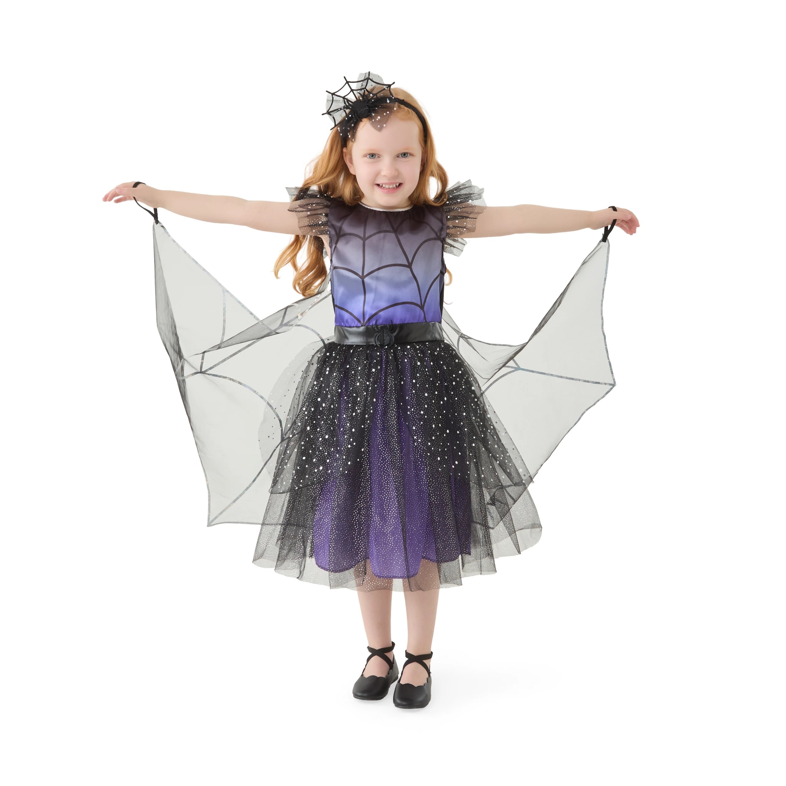 2 2 Piece Winged Spider Witch Costume - Ages 6-8, 2 of 10