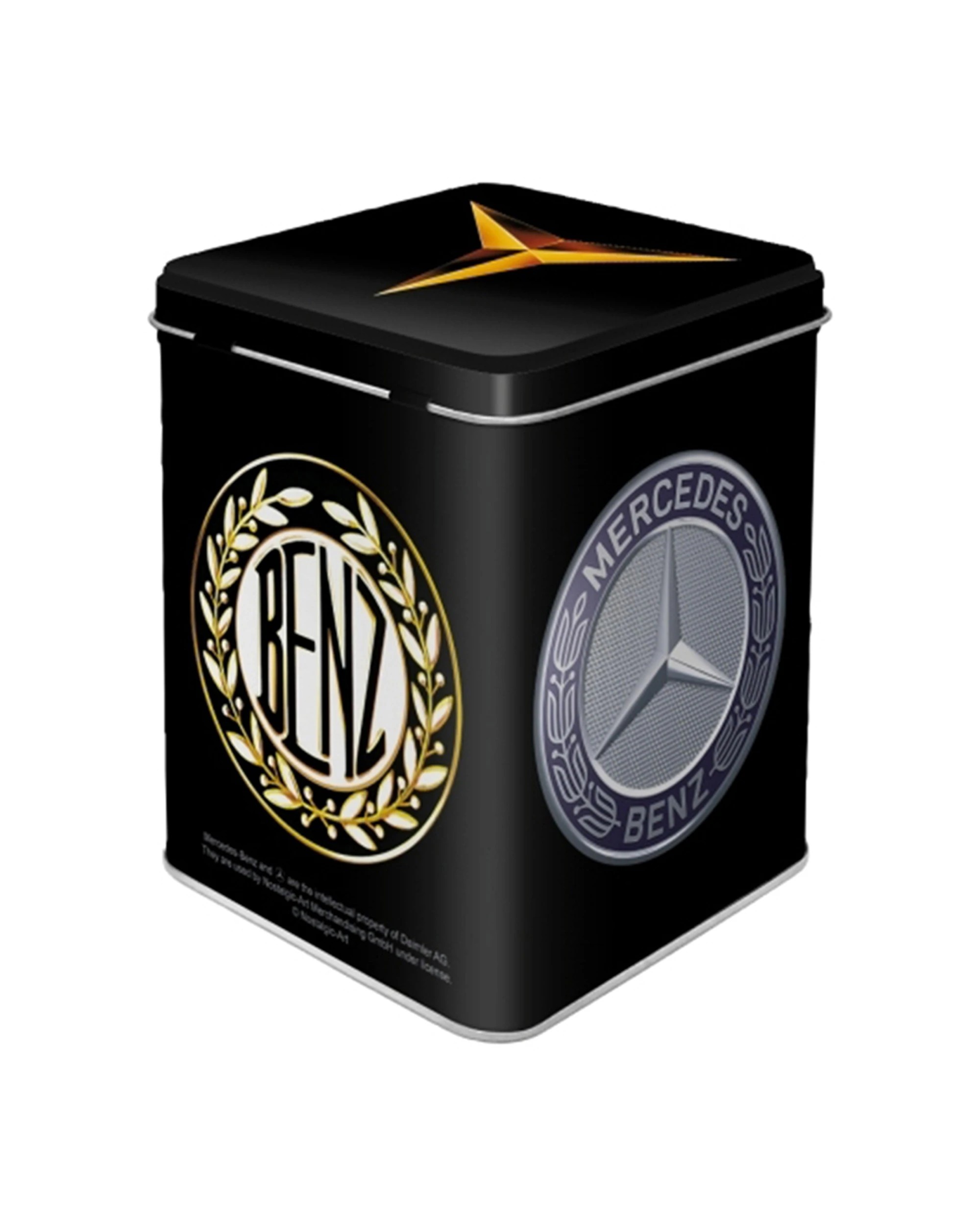 2 Nostalgic-Art Storage Tin - Mercedes-Benz Logo Evolution, 2 of 2