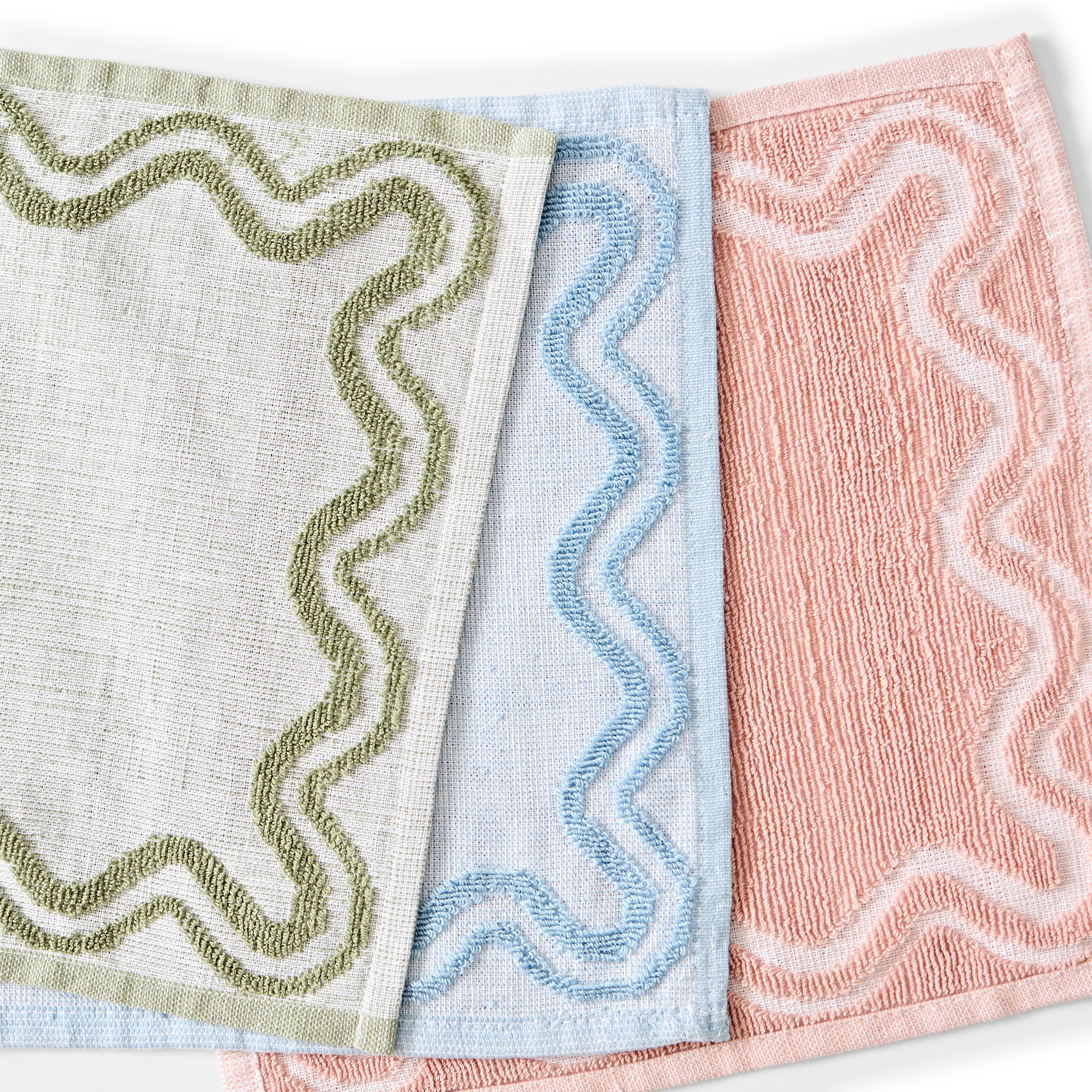 3 3 Pack Wavy Dish Cloths, 3 of 6