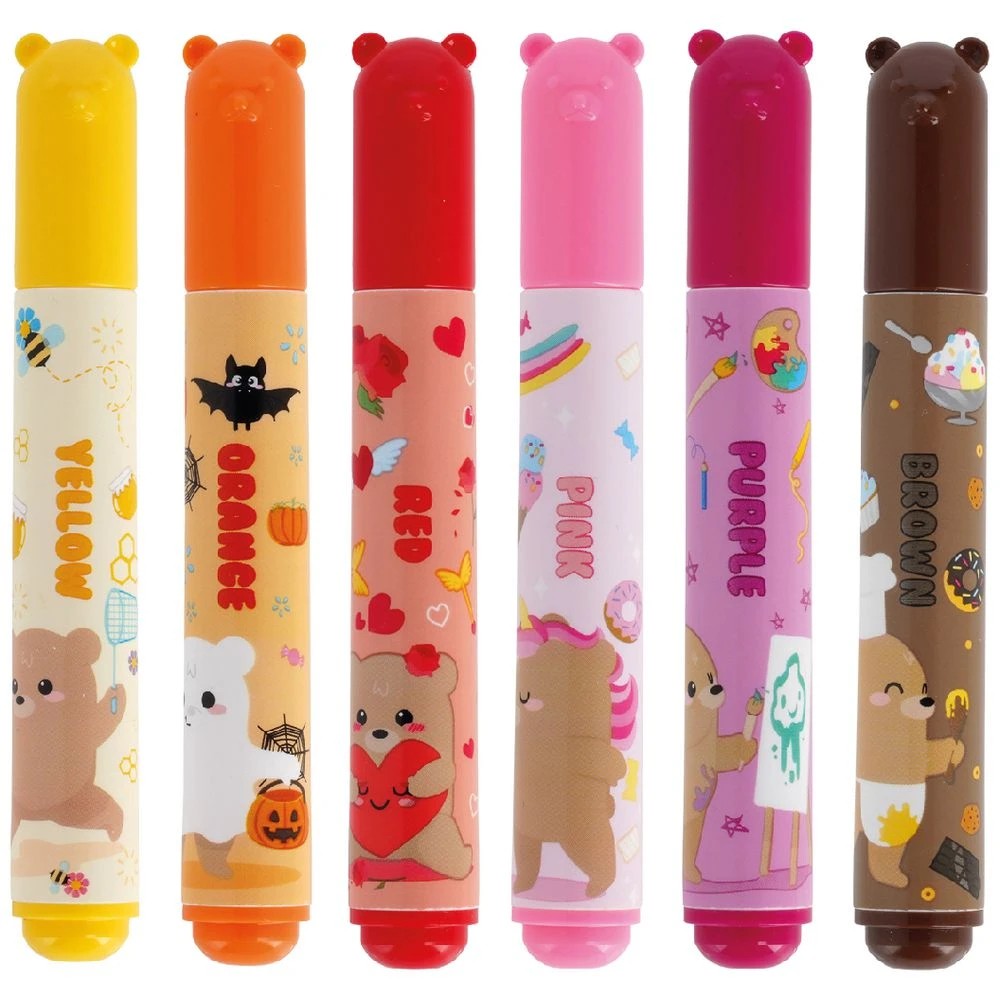 3 Legami Teddy's Friends Markers 12 Pack, 3 of 3