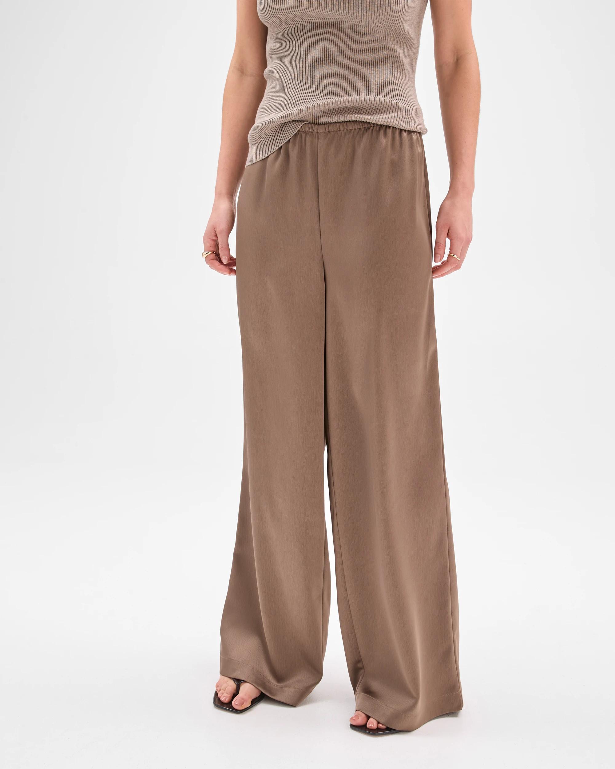 4 Lily Loves Satin Pants SMOKED TAUPE, 4 of 7