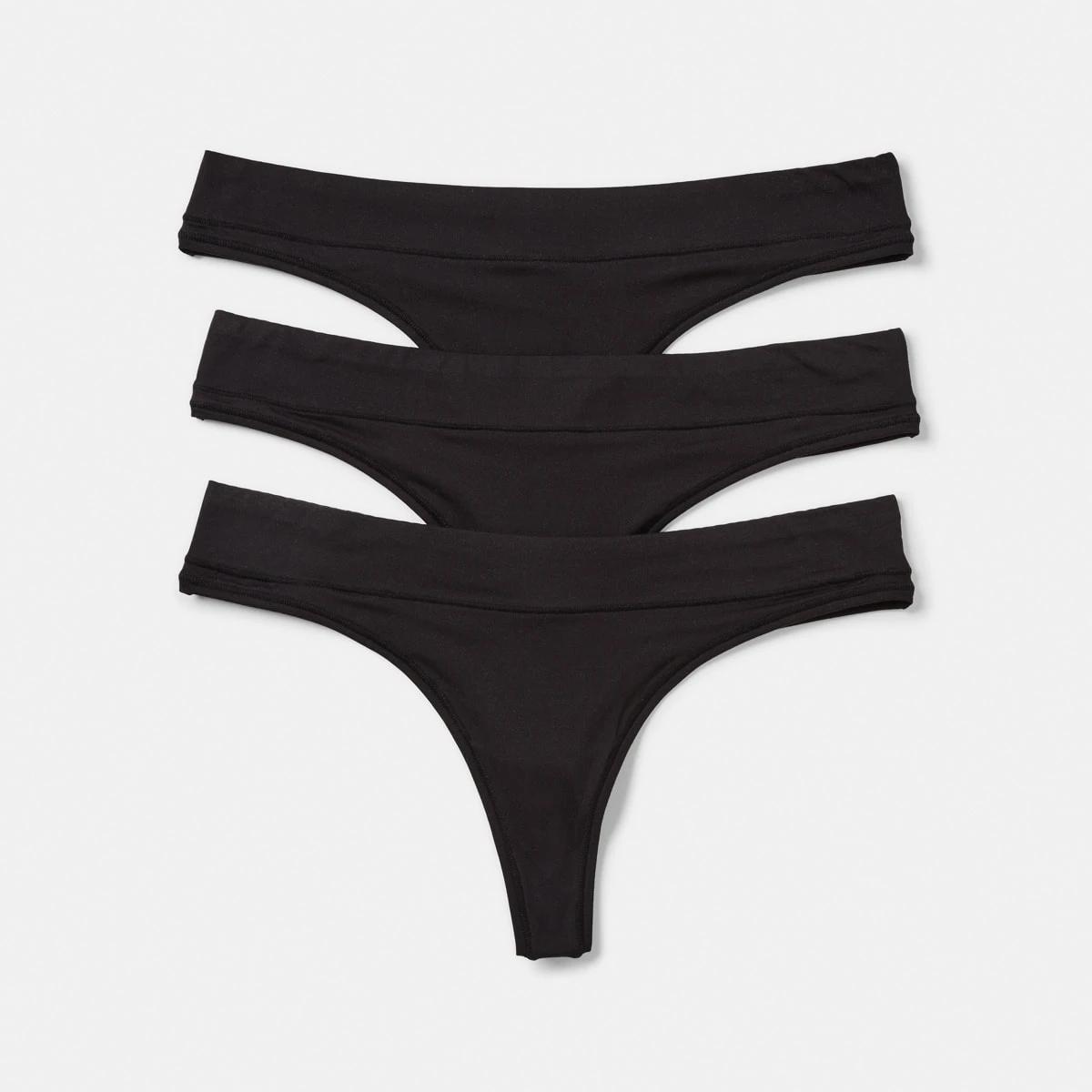 1 3 Pack Marla G-string Briefs BLACK, 1 of 6