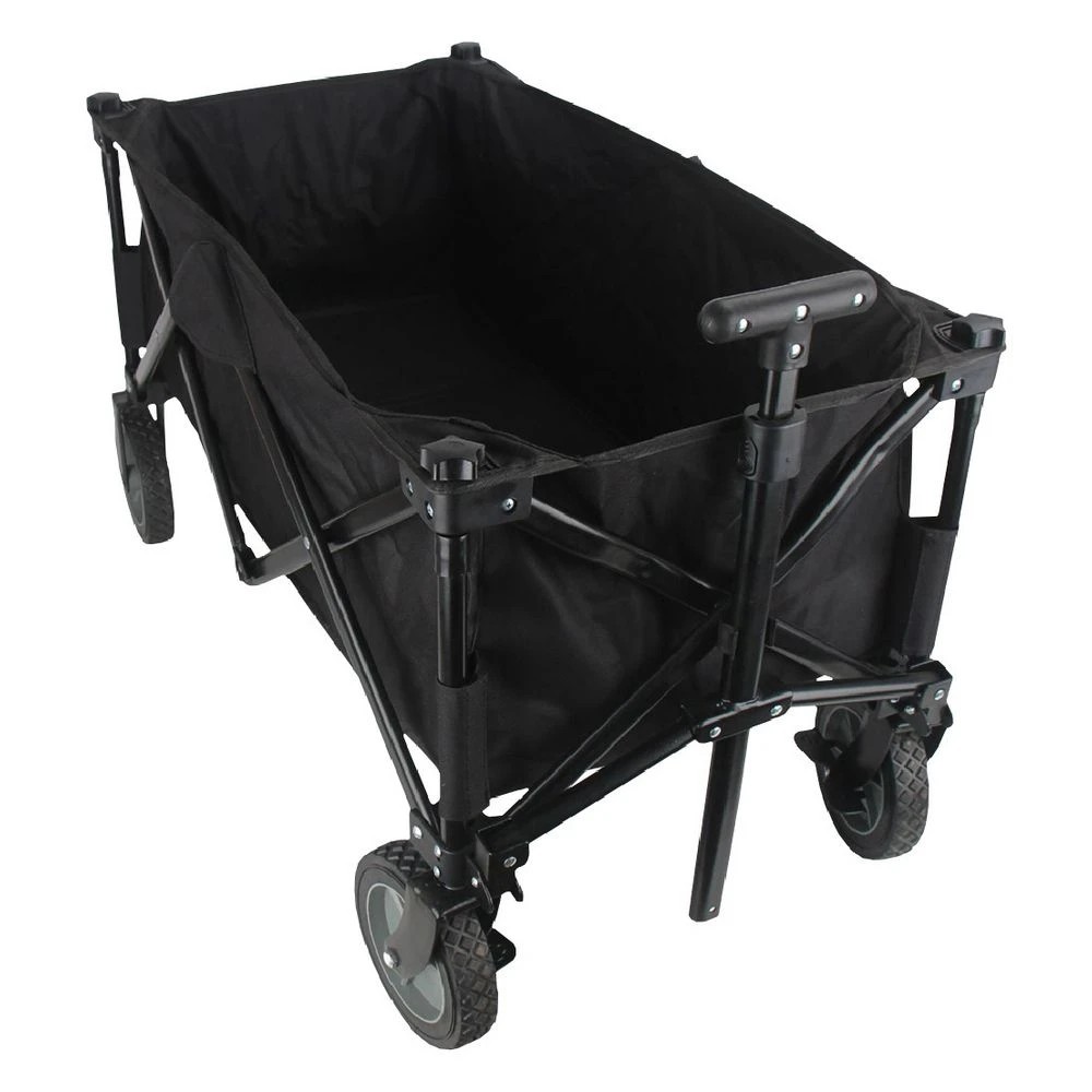 3 Rhino Folding Utility Cart Black Office Storage and Safety Accessories Steps and ladders Cleaning Carts, 3 of 6
