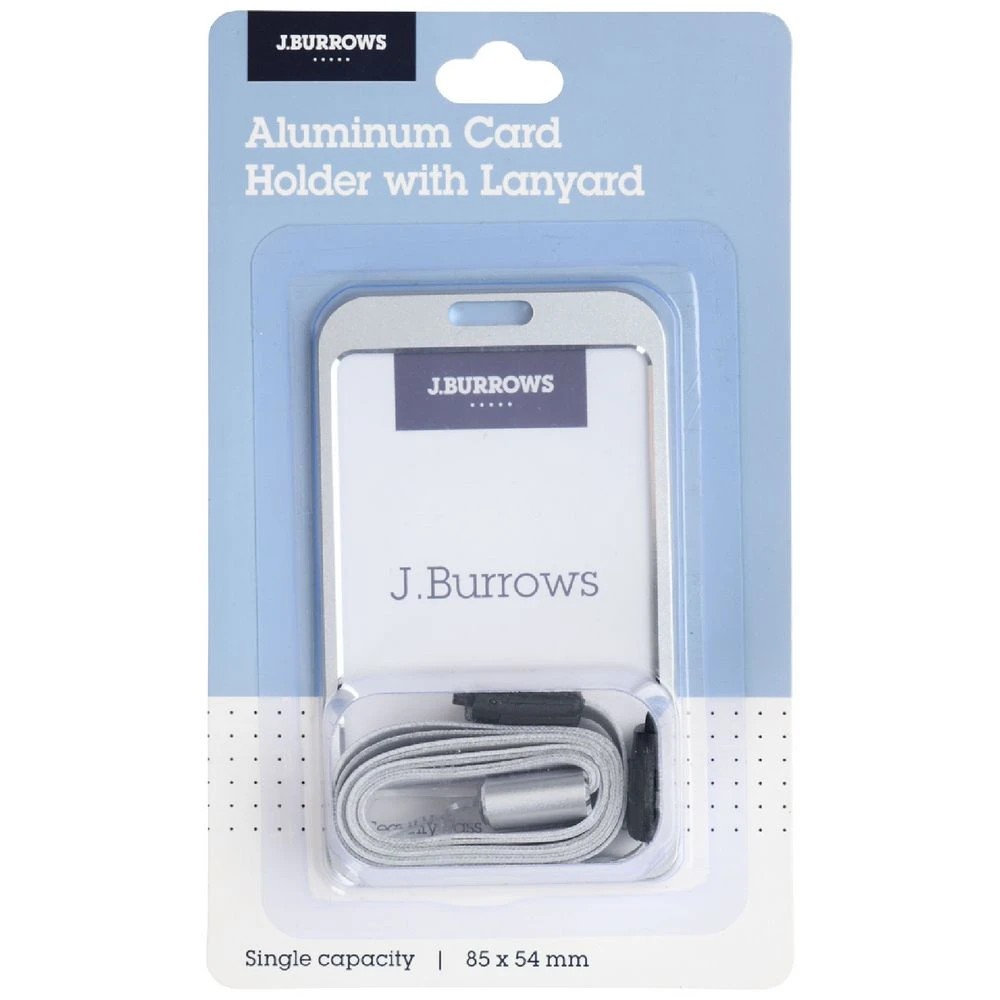 1 J.Burrows Card Holder and Lanyard Port Silver, 1 of 5