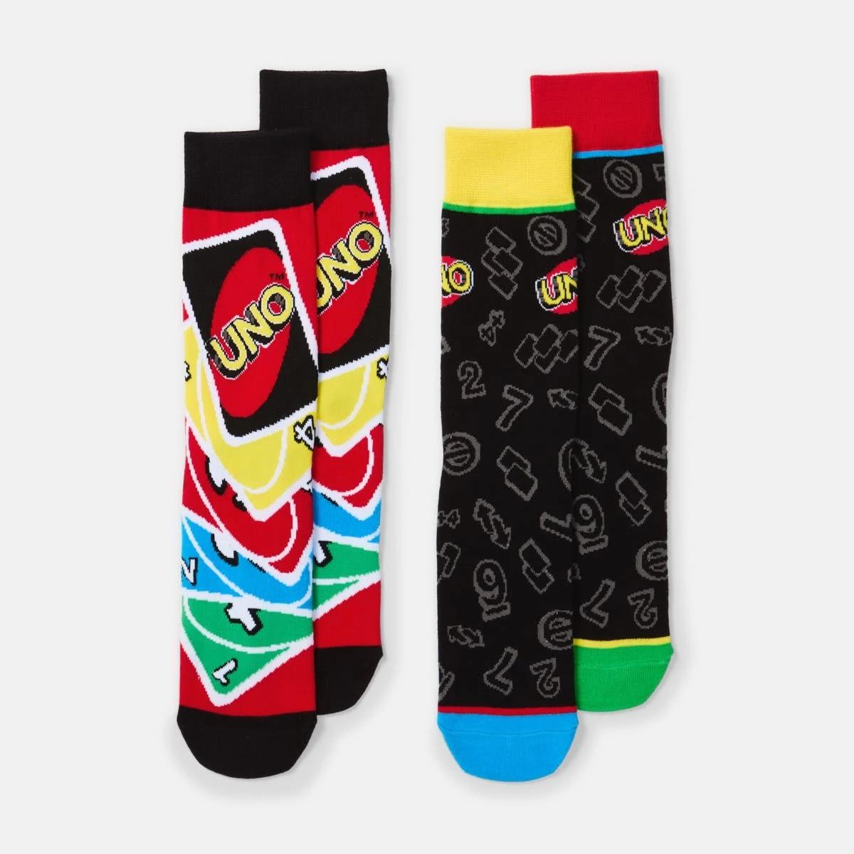 1 2 Pack License Socks Uno, 1 of 3