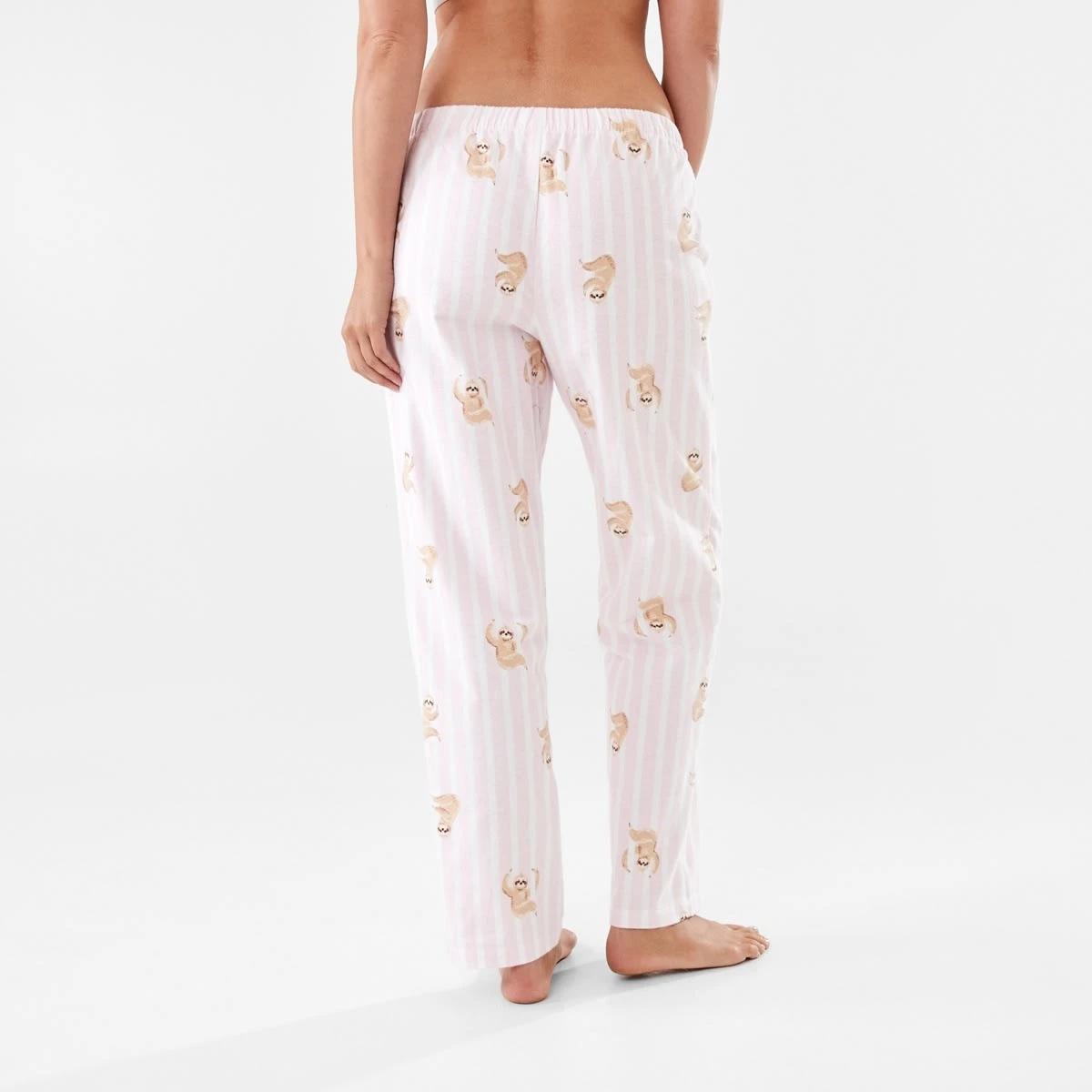 3 Printed Flannel Pants Stp Sloth, 3 of 5