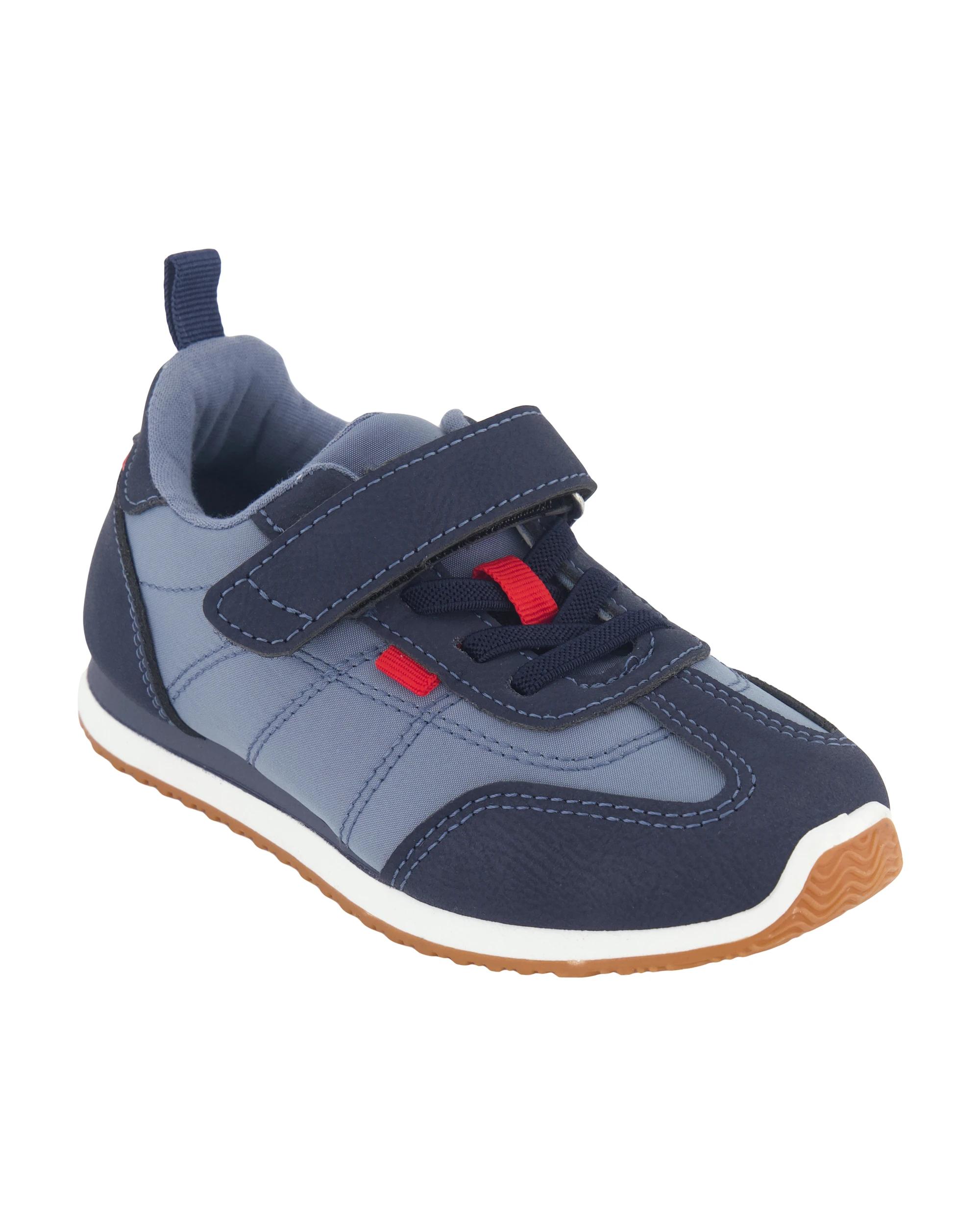 1 Junior Nylon Casual Sneakers Navy, 1 of 5