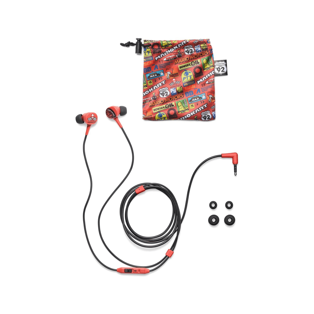 3 PowerA Wired Earbuds For Nintendo Switch - Mario Kart Motors 2 Pack With Mic
 - multi, 3 of 4