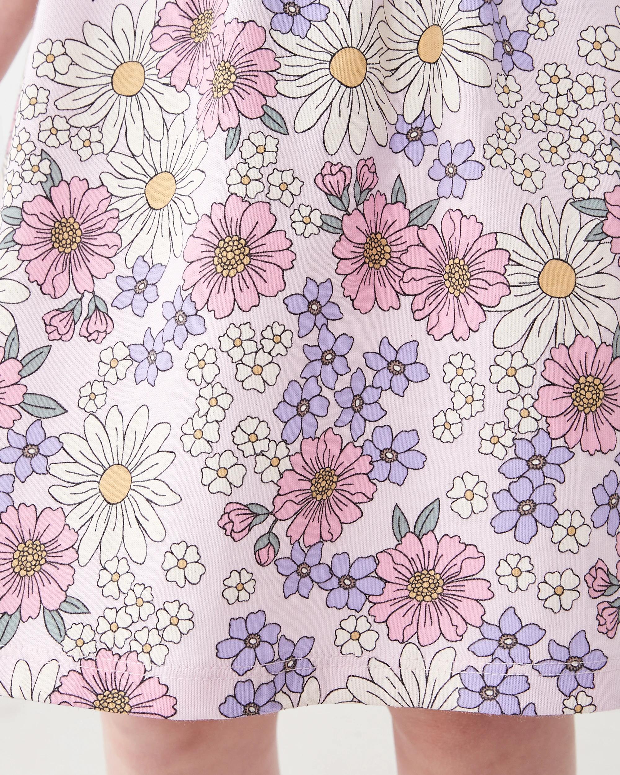 6 Jersey Dress Pnk Floral, 6 of 8