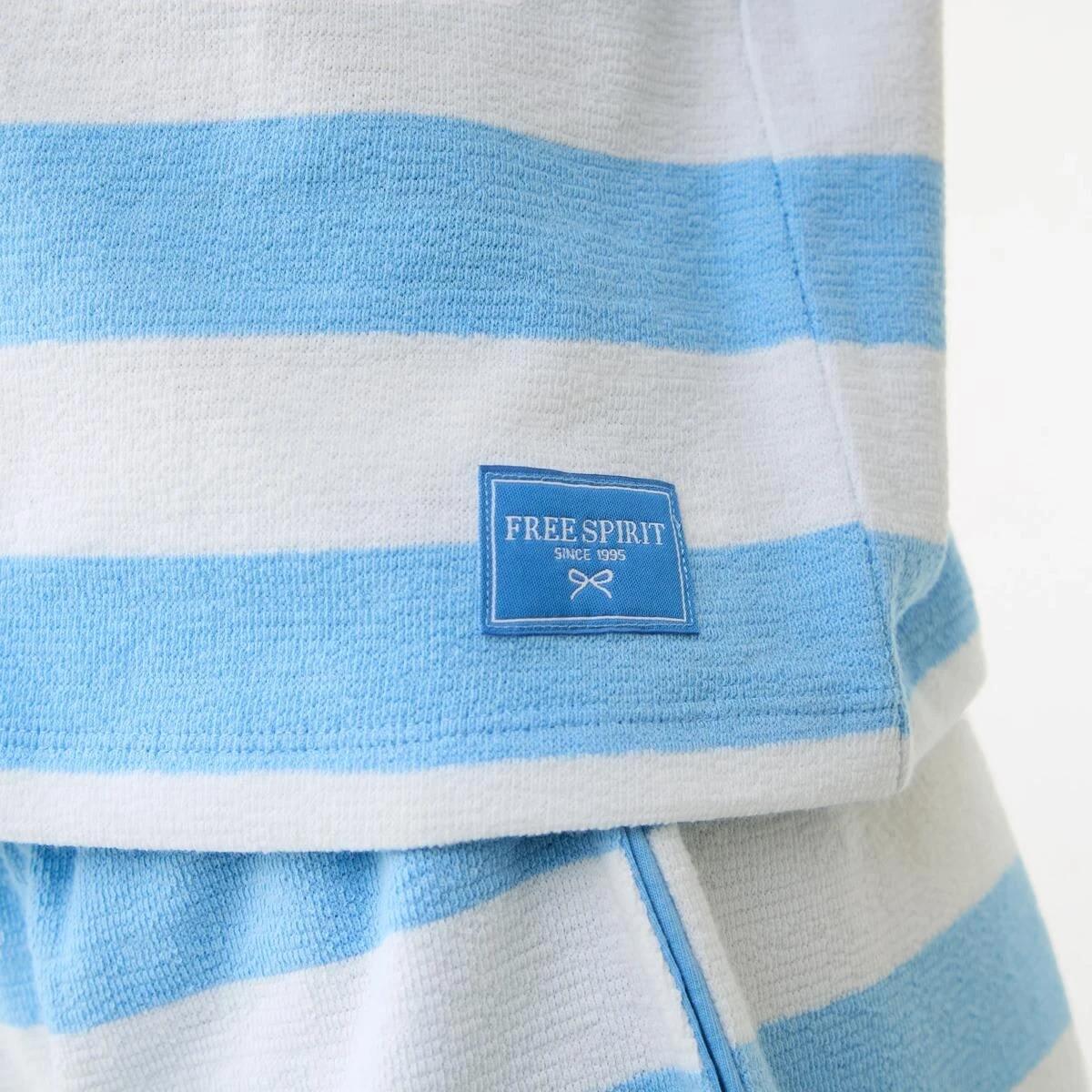 5 Textured Set BLOCK STRIPE BELLFLOWER BLUE, 5 of 9