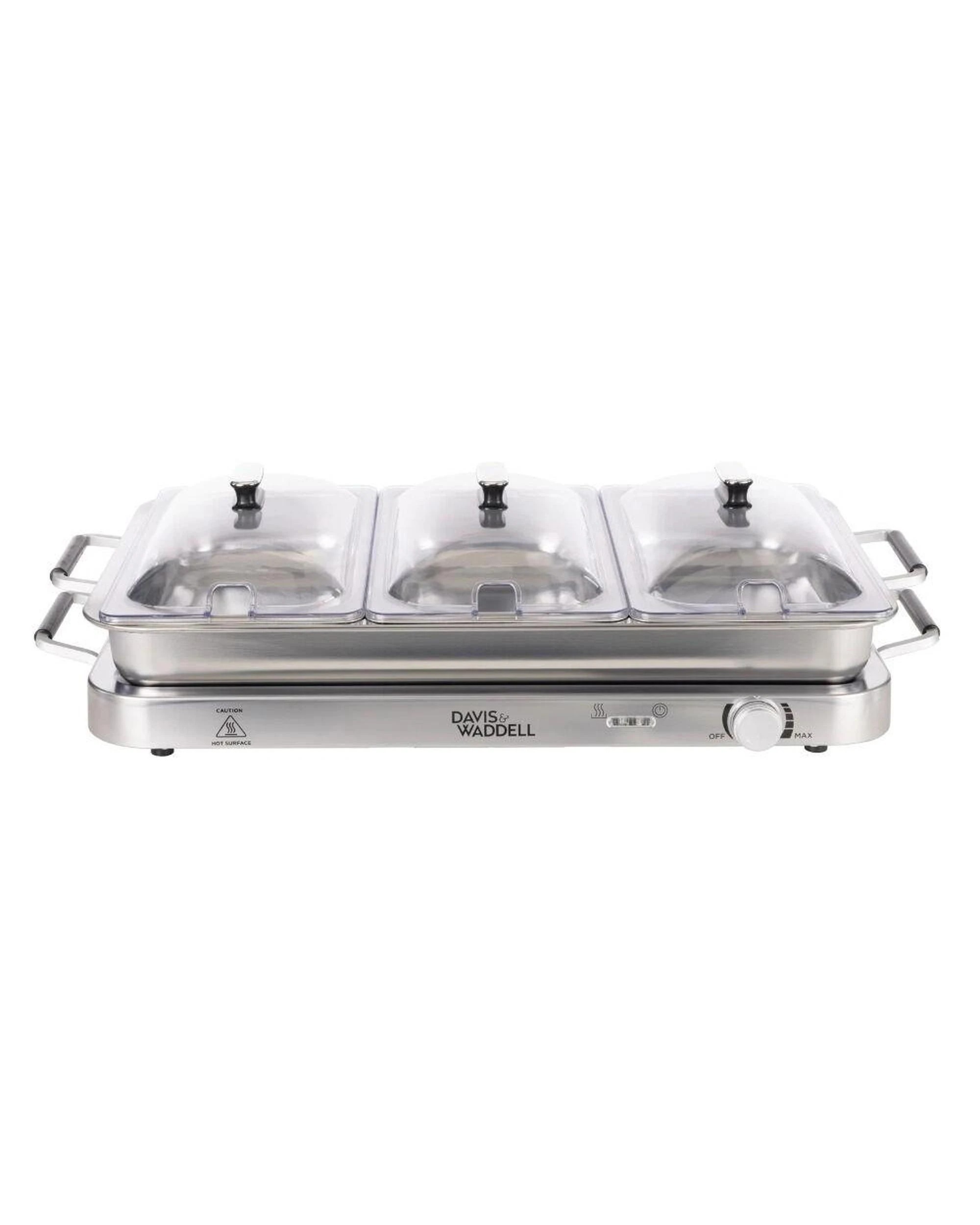 2 Davis & Waddell 3 in 1 Bain Marie & Warming Tray Stainless Steel 66x36x17cm, 2 of 7