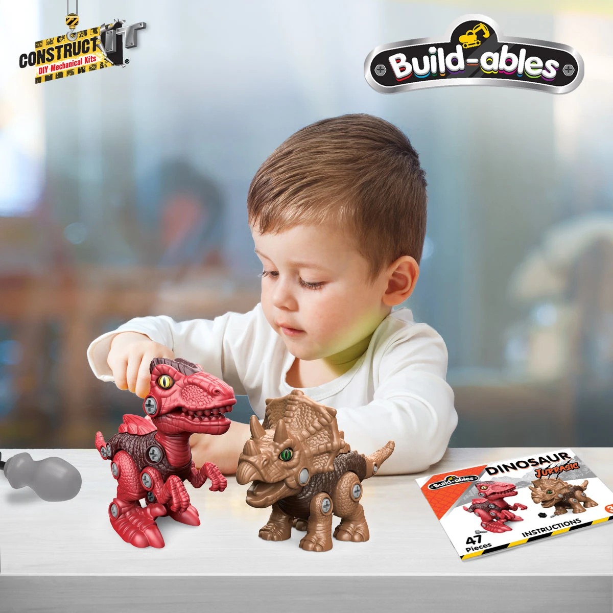 3 Construct-it Build-ables Dinosaurs 2 In 1 Jurassic, 3 of 6