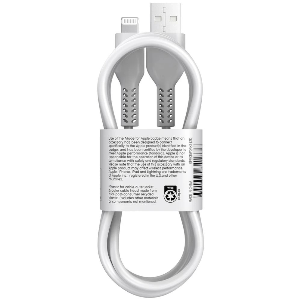 6 Keji USB-A to Lightning Cable 2m White, 6 of 6