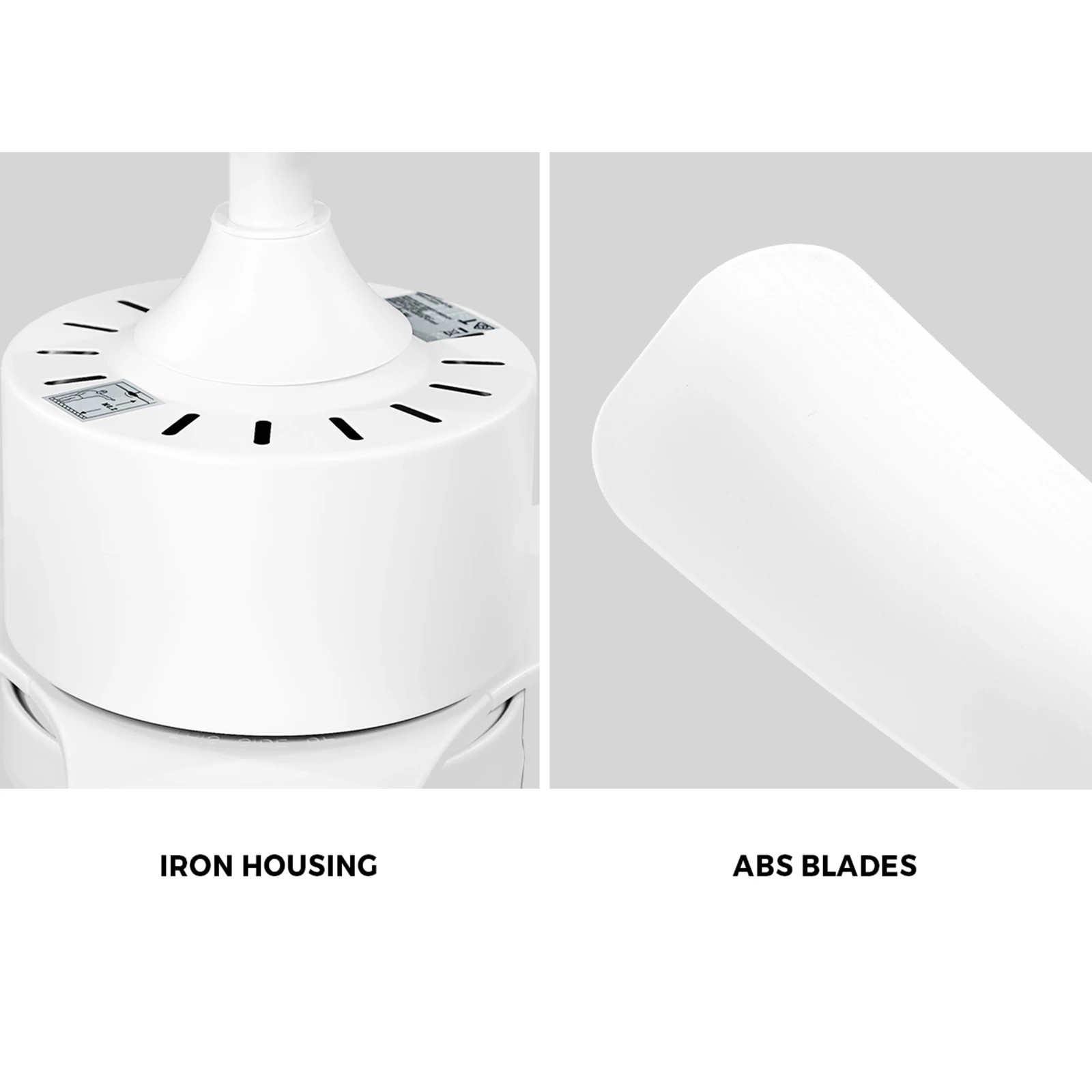 8 Vevare 52" Ceiling Fan With LED Light DC Motor 5 Speed Fans Remote Control - White, 8 of 10