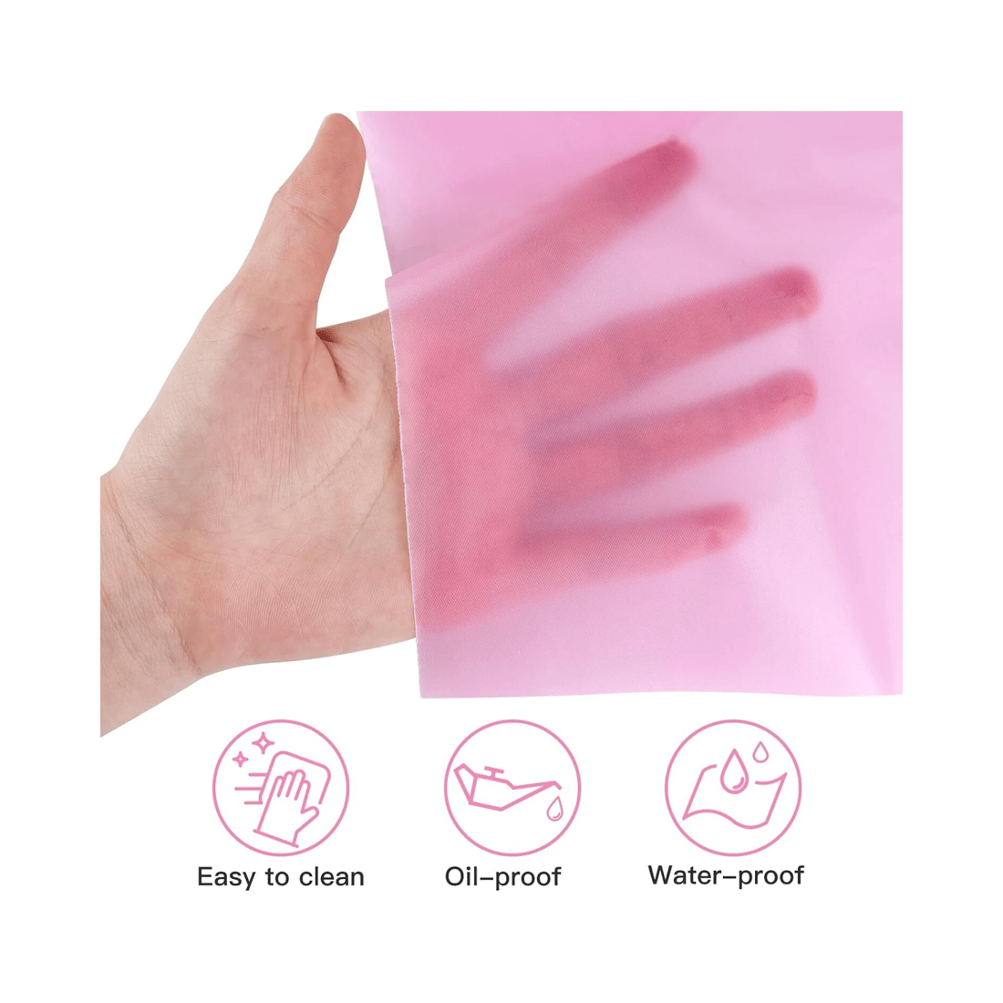 3 BR Home Reusable and Washable Table Cloth for Christmas Parties, 137cm x 274cm, 3 of 3