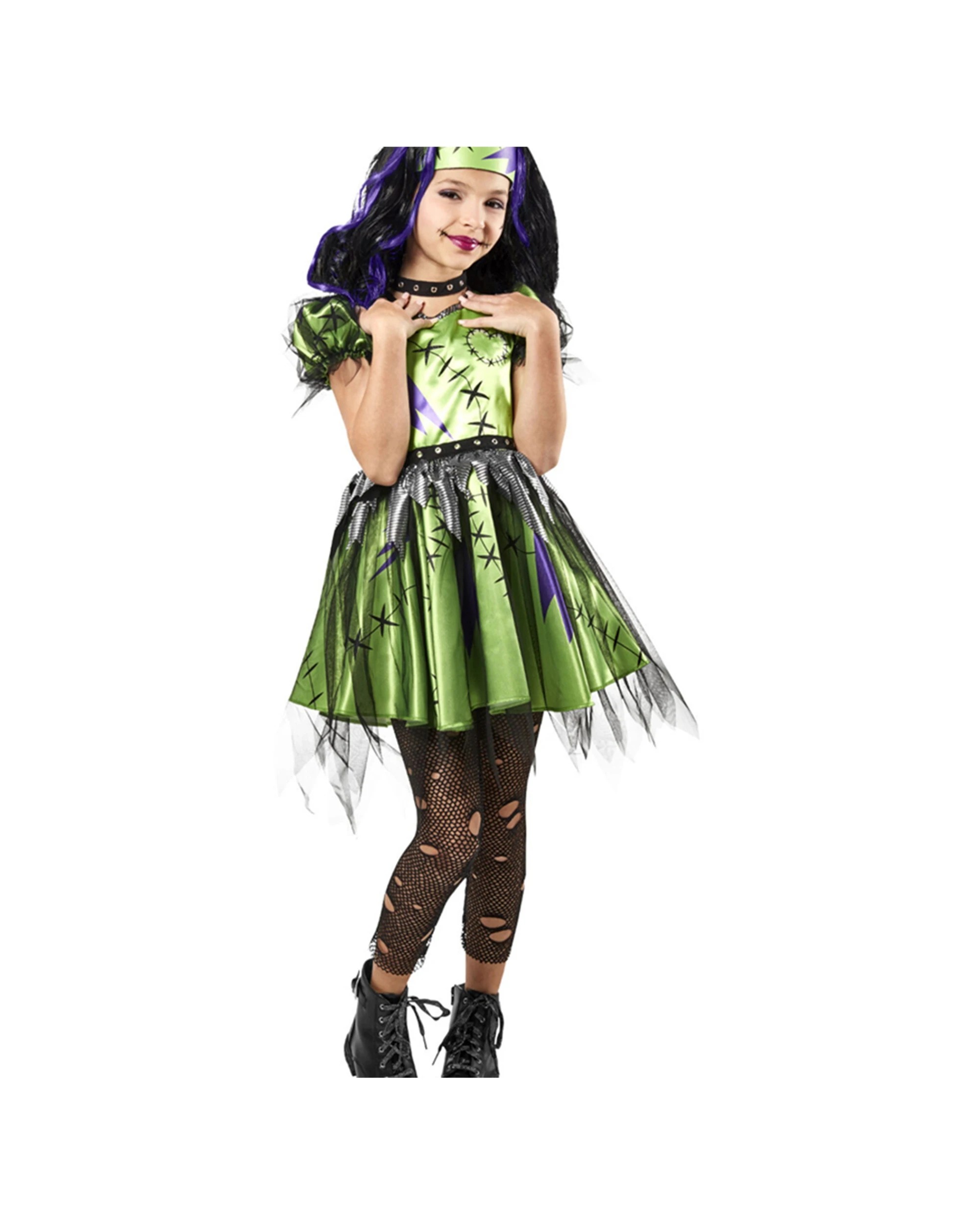 1 Rubies Frankie Girl Costume Party Dress-Up Size S - Green, 1 of 3