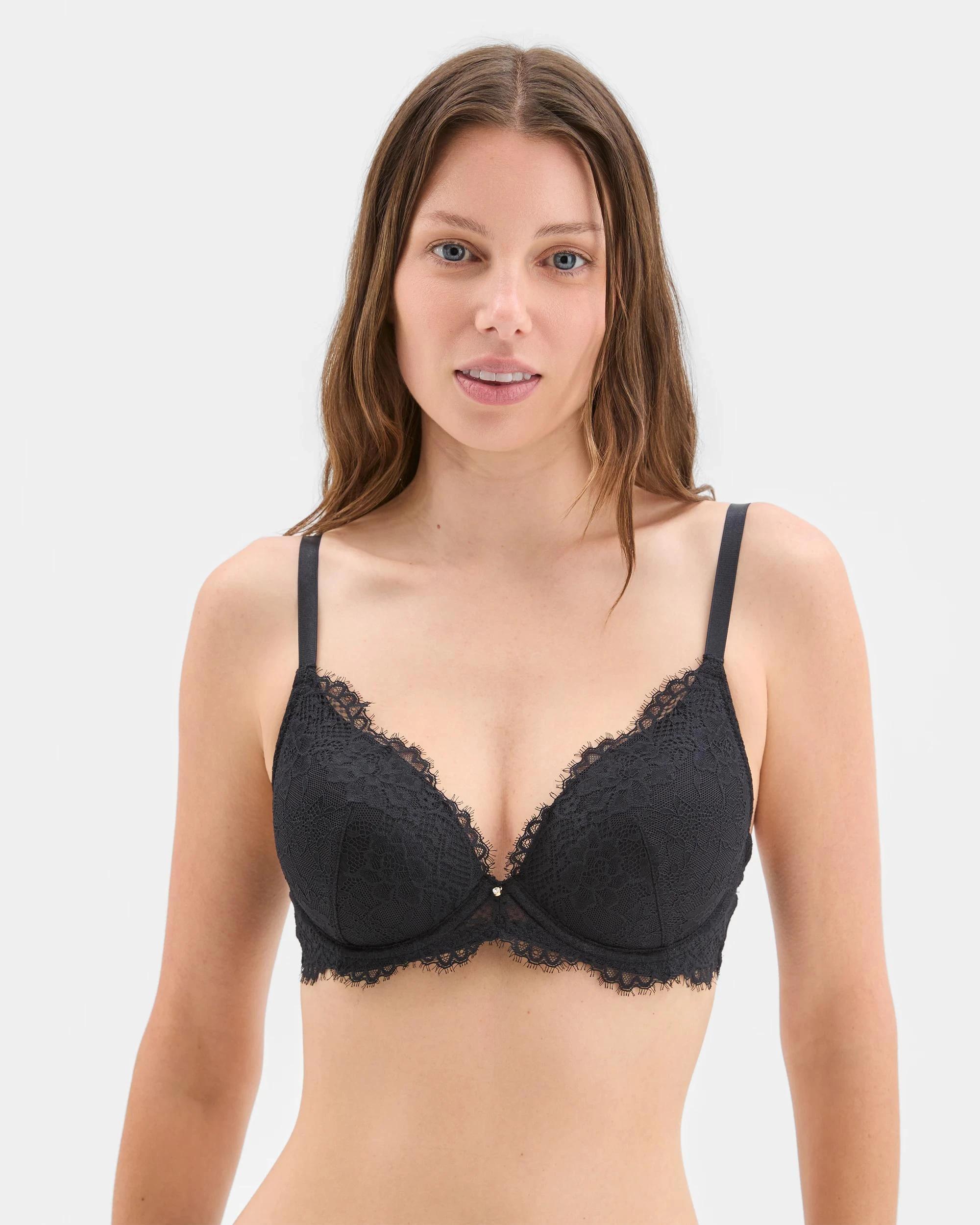 2 Target Womens Samantha Lace Push Up Underwire Bra BLACK, 2 of 5