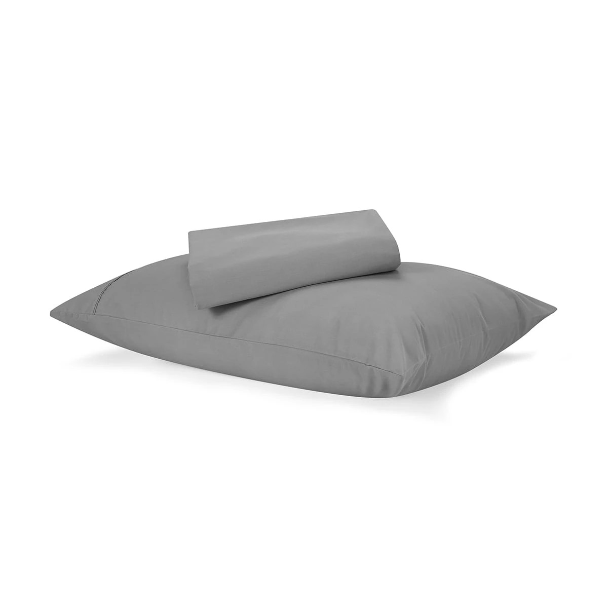 1 250 Thread Count Cotton Rich Sheet Set - Grey, Single Bed, 1 of 7