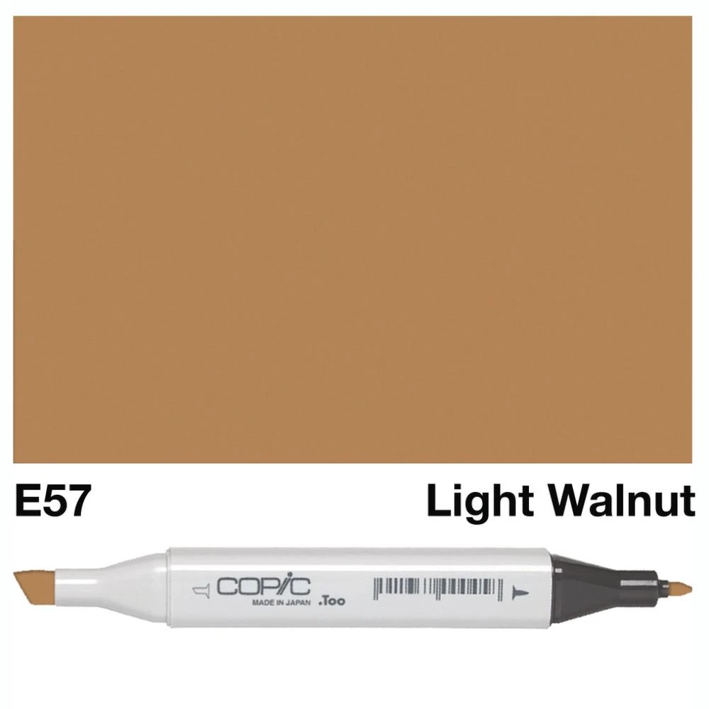 3 Copic Classic Original Dual Nib Marker E57 Light Walnut, 3 of 3