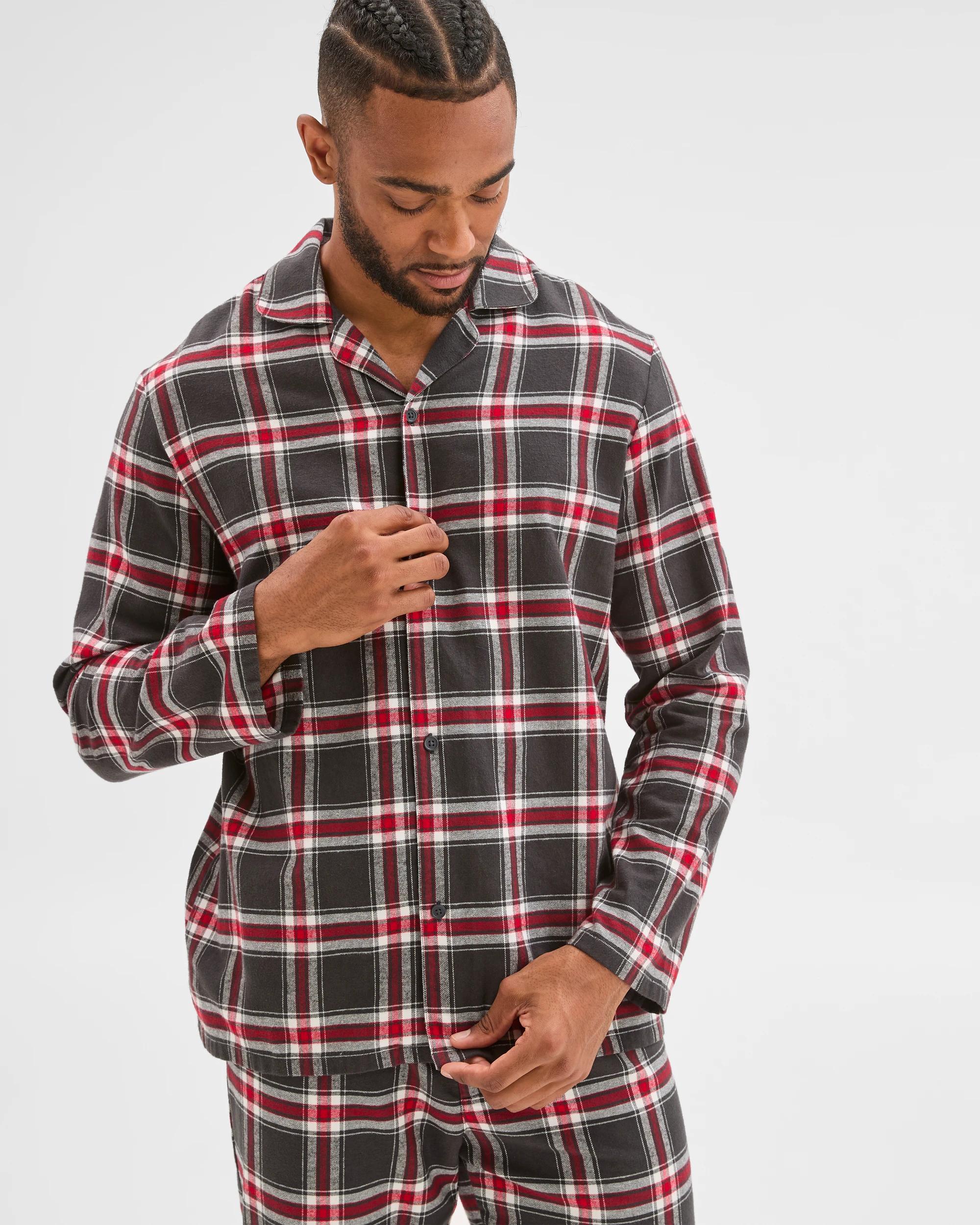 3 Target Man Flannelette Pyjama Set CHARCOAL CHECK, 3 of 7