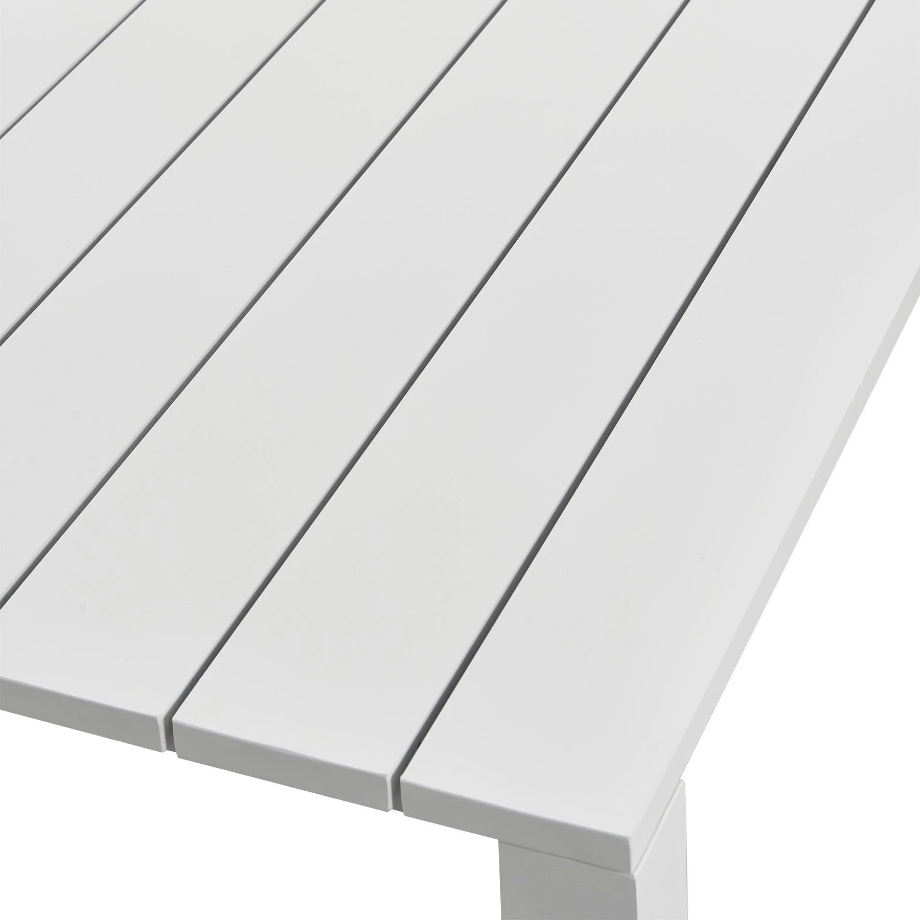 7 Moda Living Paris 4 Piece White Aluminium Sofa Lounge Set - Grey Cushion - White, 7 of 9